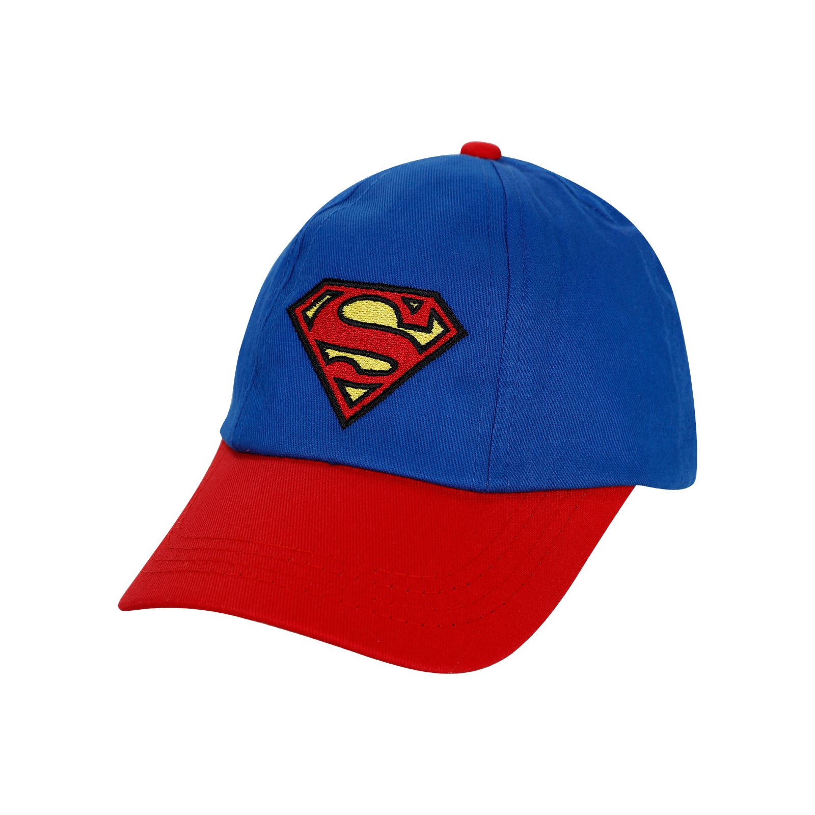 Süperman Erkek Çocuk Kep Şapka 6-9 Yaş Mavi