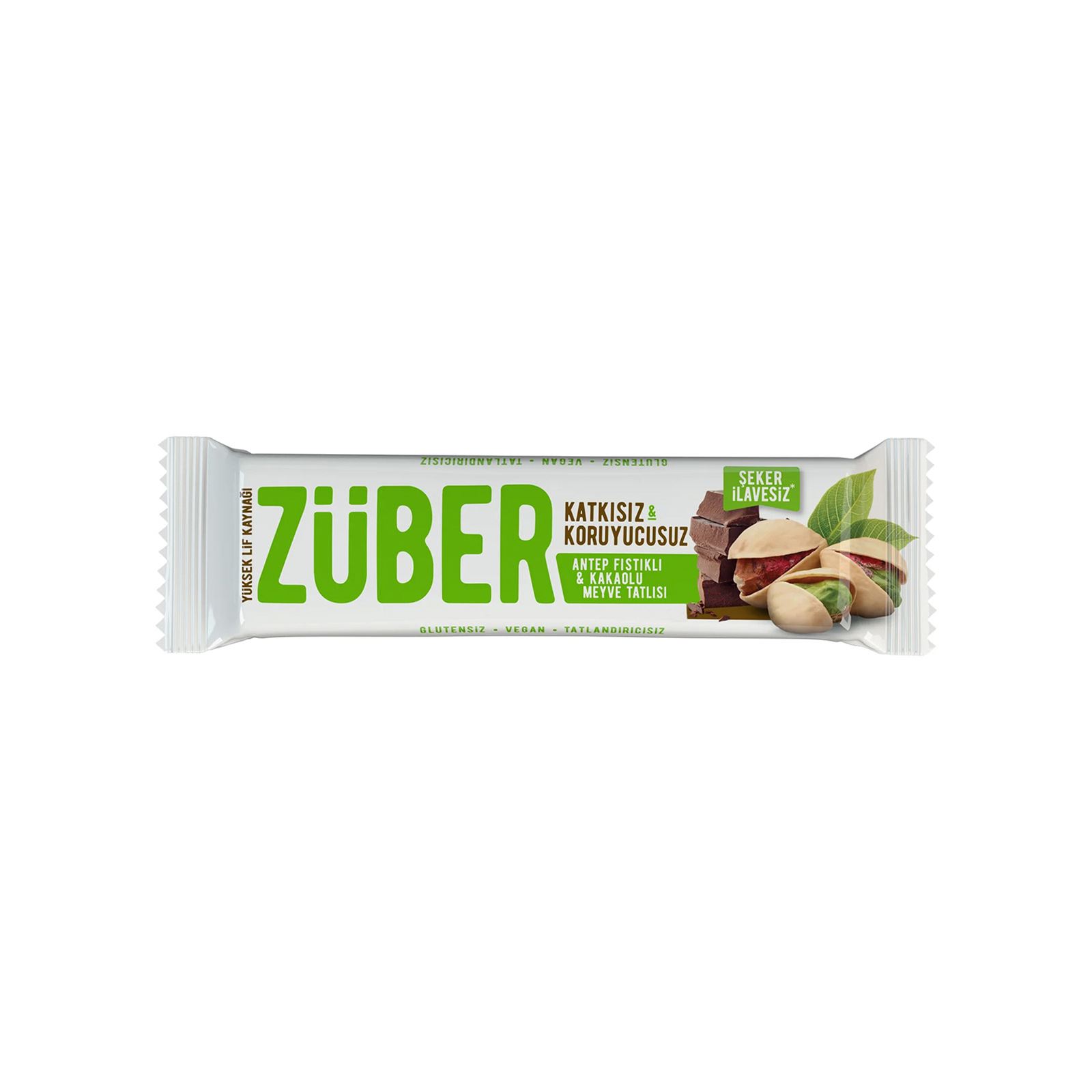 Züber Meyve Bar Antep Fıstıklı ve Kakaolu 40g