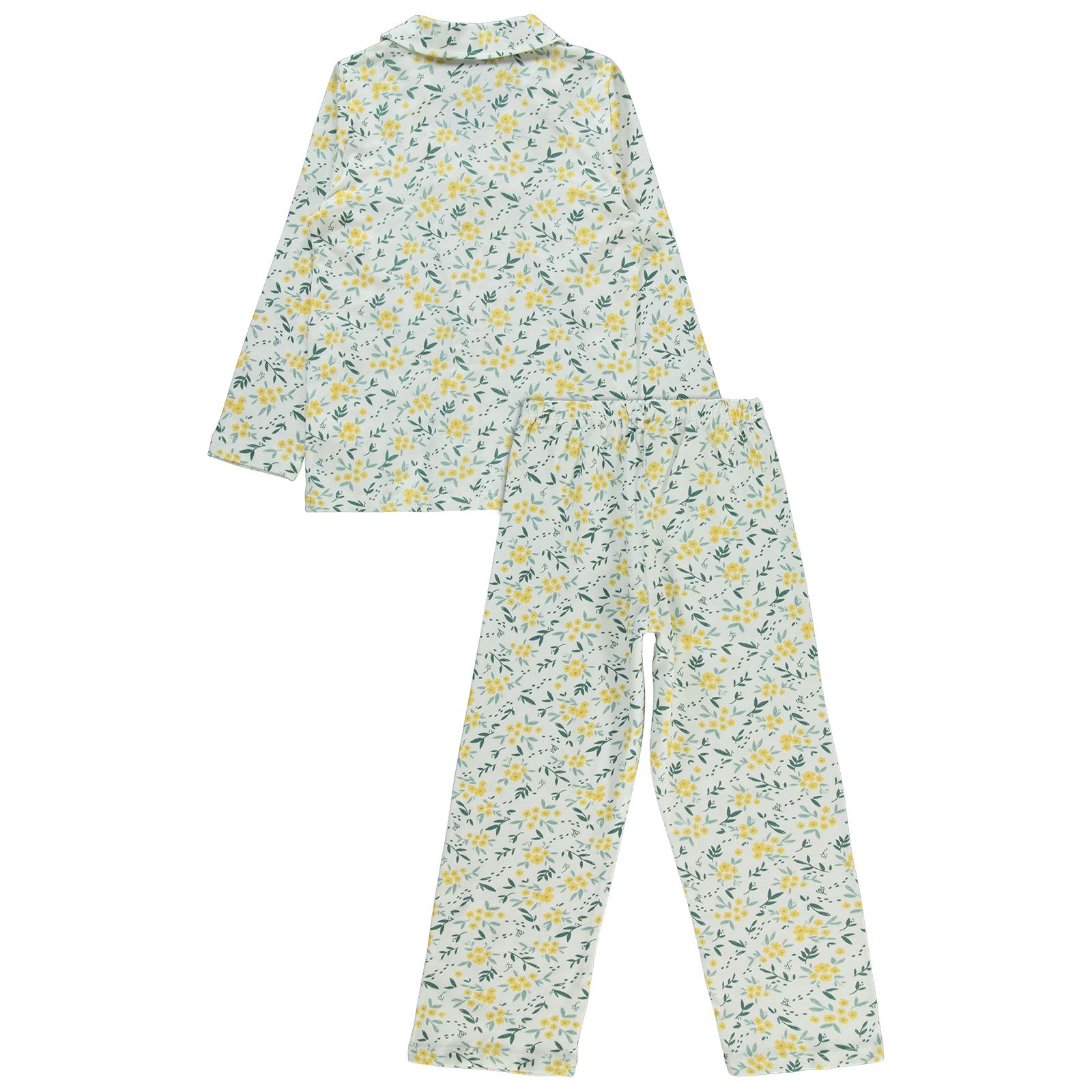 Civil Girls Kız Çocuk Pijama Takımı 6-9 Yaş Ekru
