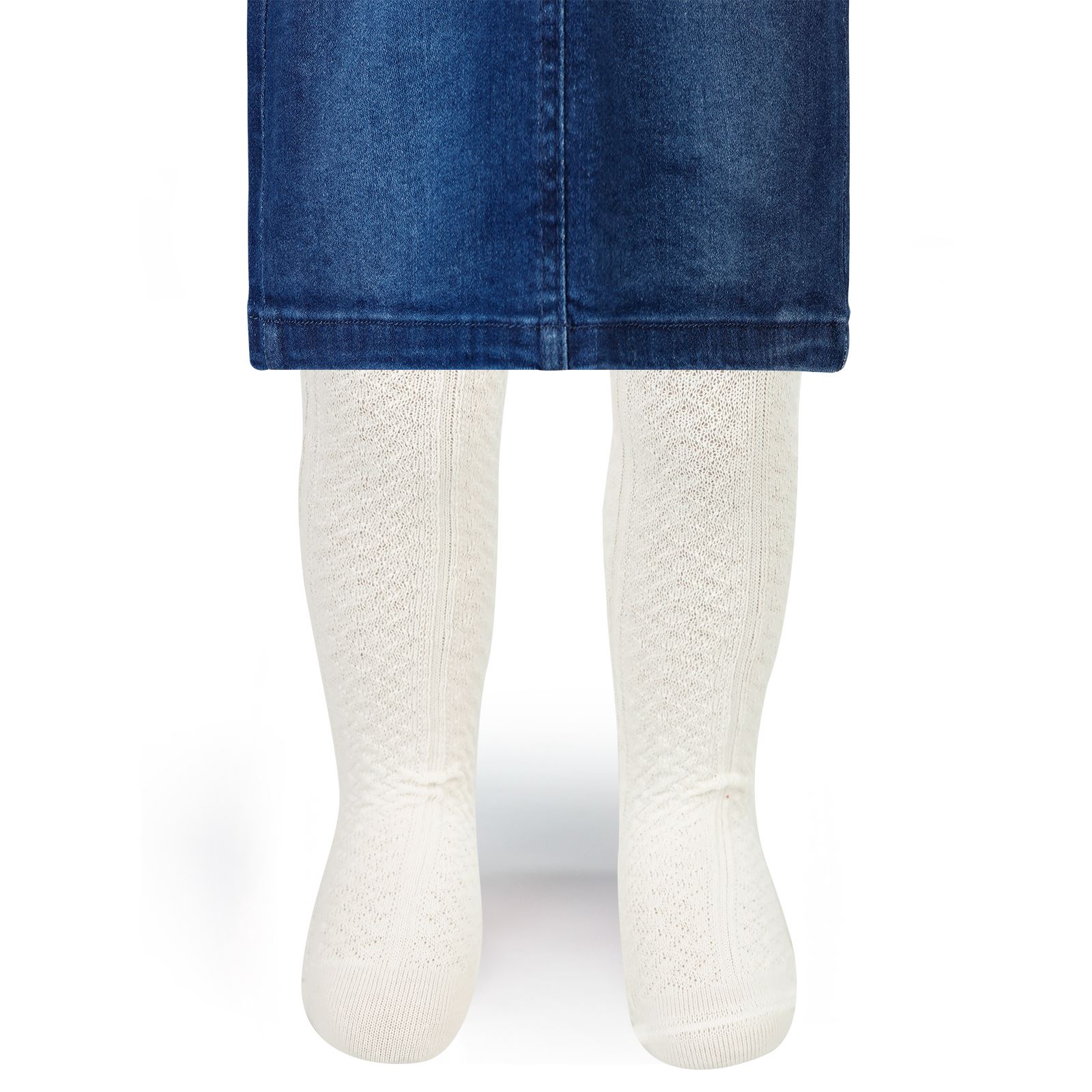 Civil Baby Kız Bebek Külotlu Çorap 0-24 Ay  Ekru