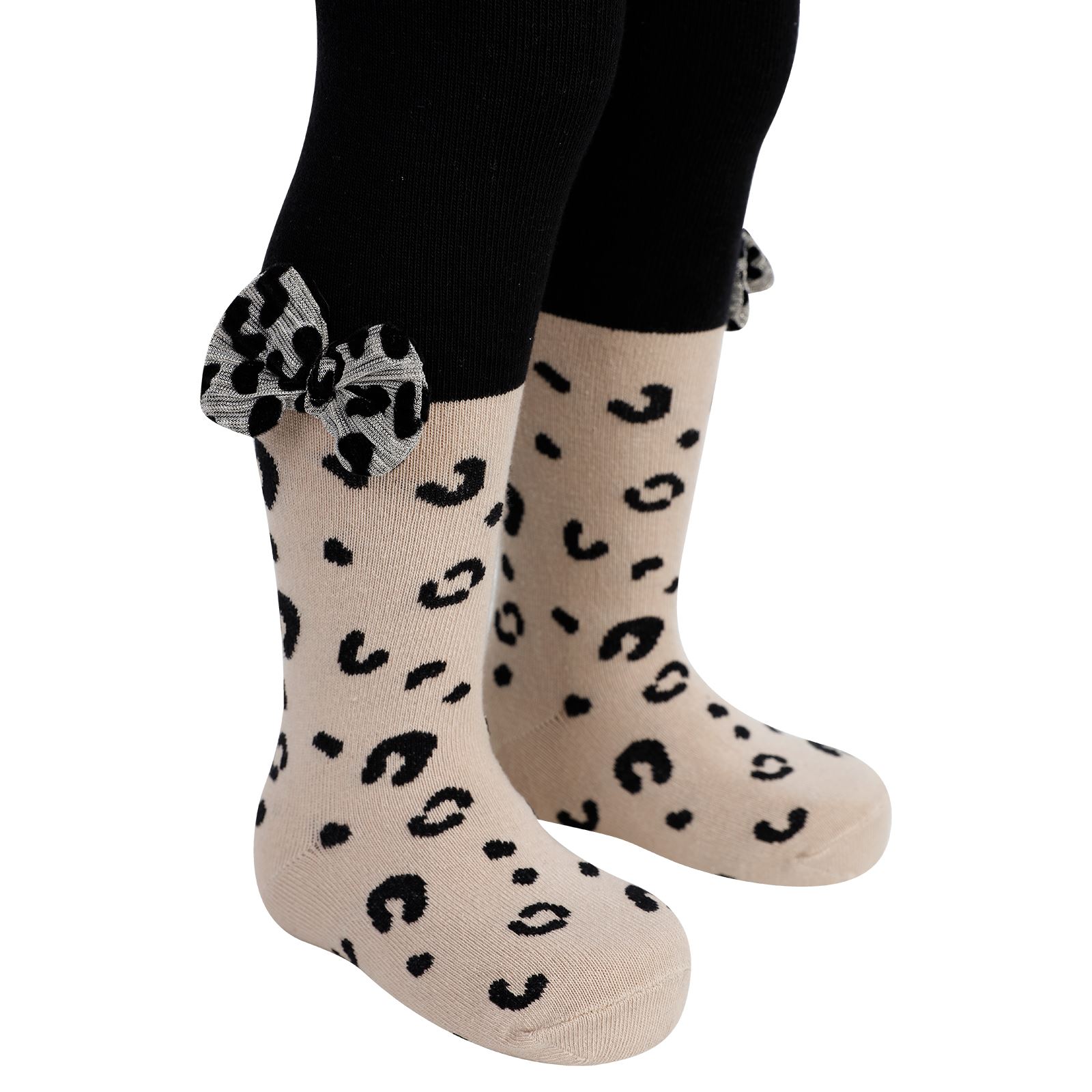 Katamino Kız Çocuk Taçlı Külotlu Çorap 3-9 Yaş Bej