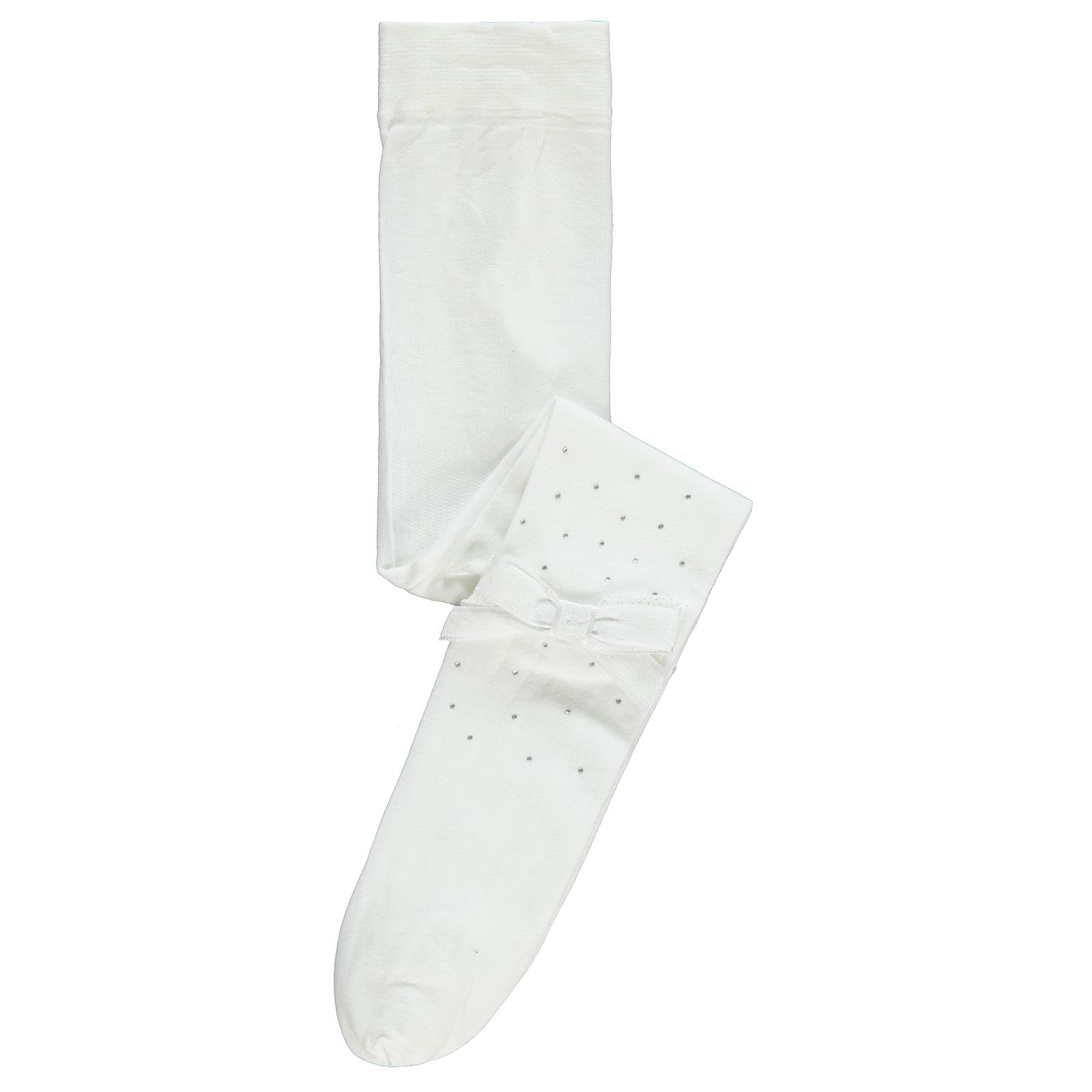 Katamino Kız Çocuk Külotlu Çorap 1-11 Yaş Beyaz