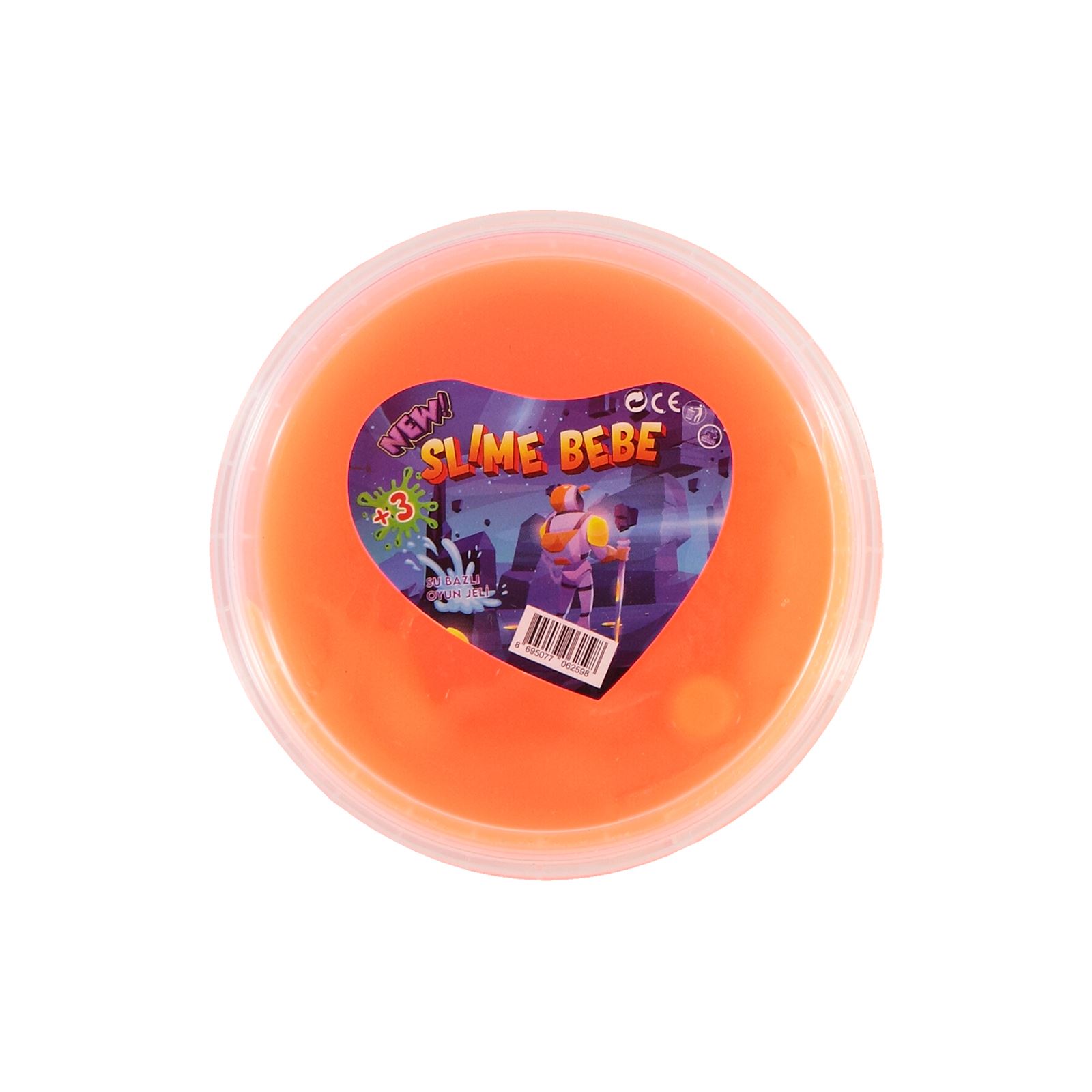Duka Toys Yuvarlak Ufo Fosforlu Slime Oyun Hamuru 160 gr Neon Oranj