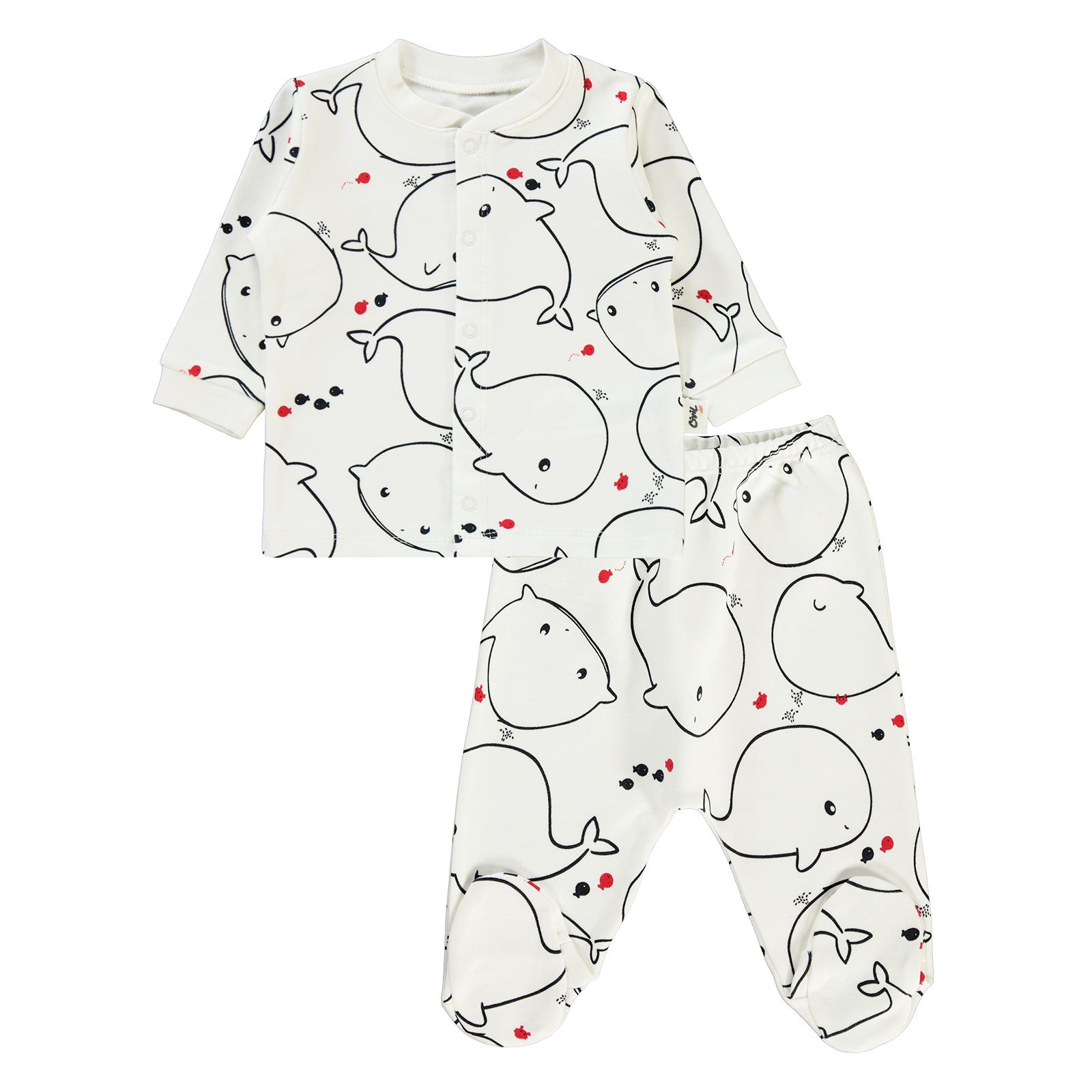 Civil Baby Erkek Bebek Pijama Takımı 1-6 Ay Ekru