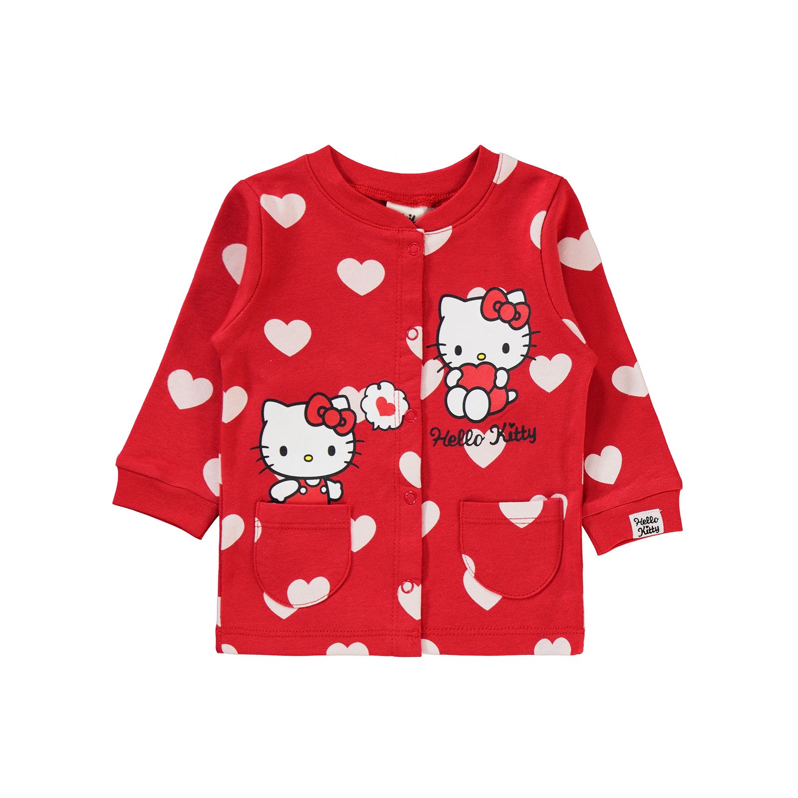 Hello Kitty  Kız Bebek Pijama Takımı 3-9 Ay Kırmızı