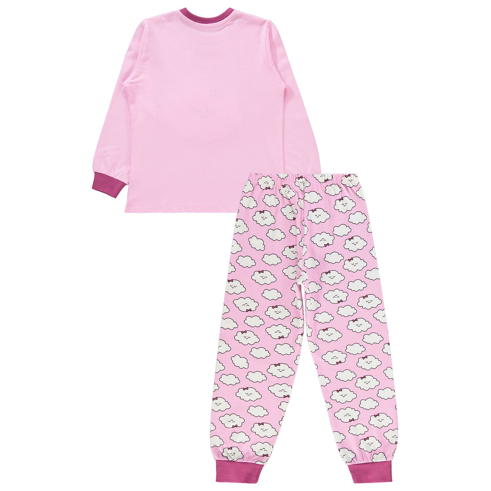 Civil Girls Kız Çocuk Pijama Takımı 6-9 Yaş Fondan Pembe