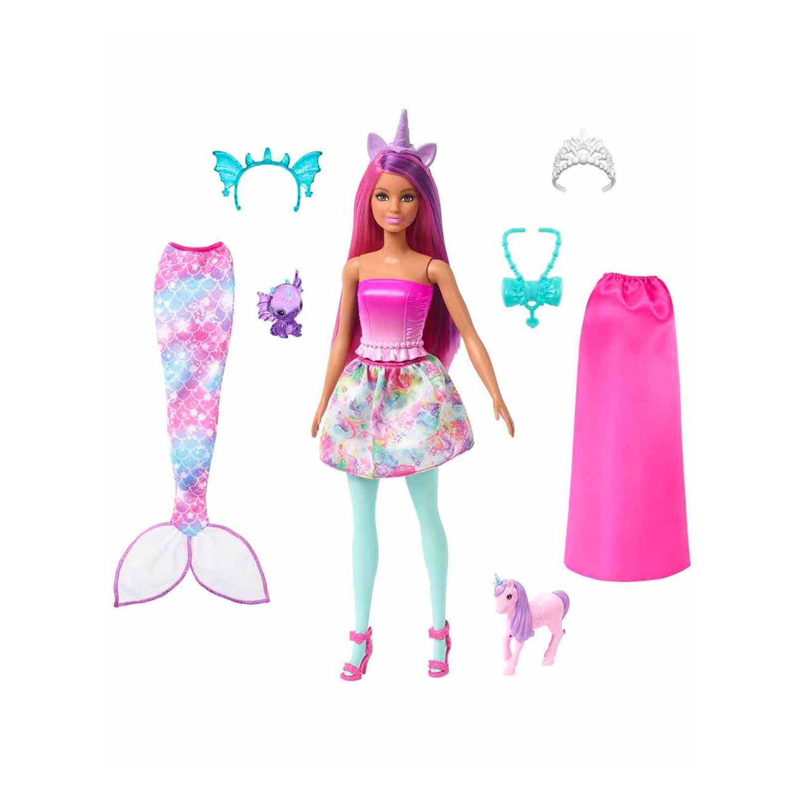 Barbie Dreamtopia Bebek ve Aksesuarları Pembe