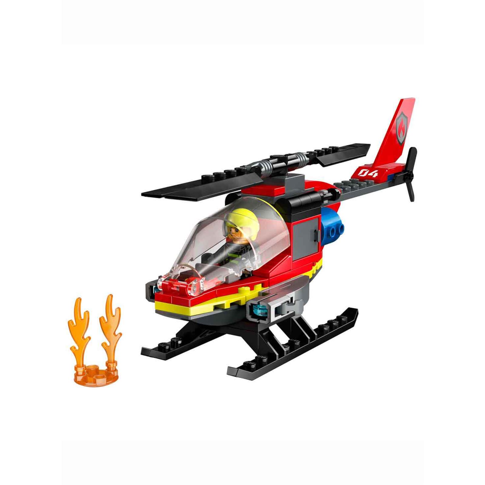 Lego İtfaiye Kurtarma Helikopteri Siyah