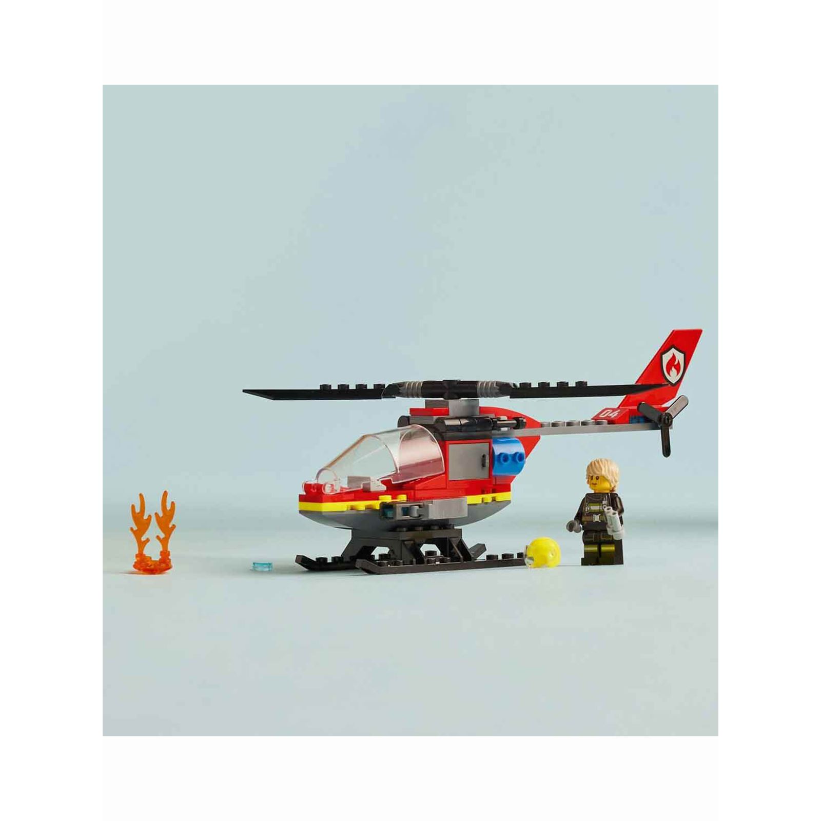 Lego İtfaiye Kurtarma Helikopteri Siyah