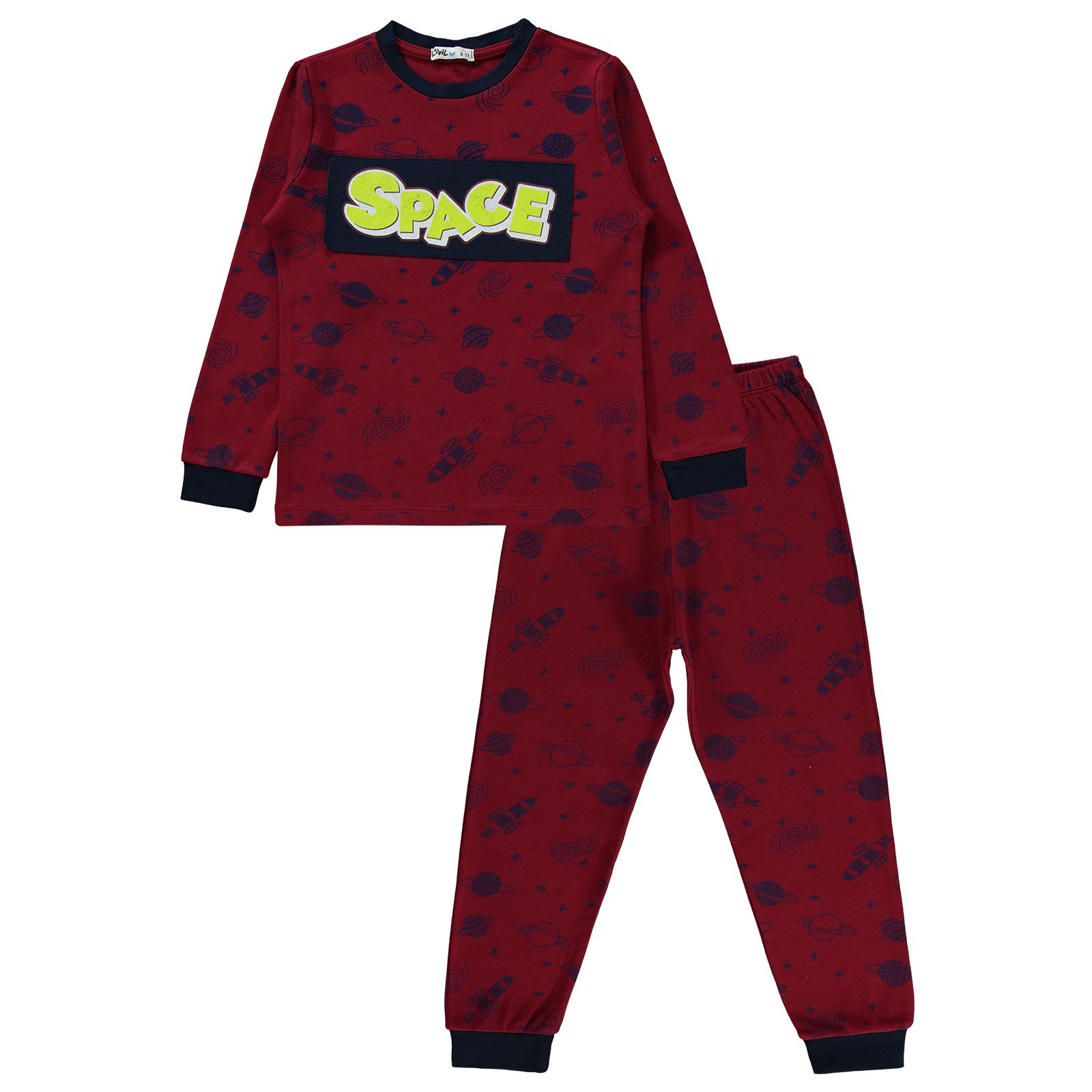 Civil Boys Erkek Çocuk Pijama Takımı 10-13 Yaş Bordo