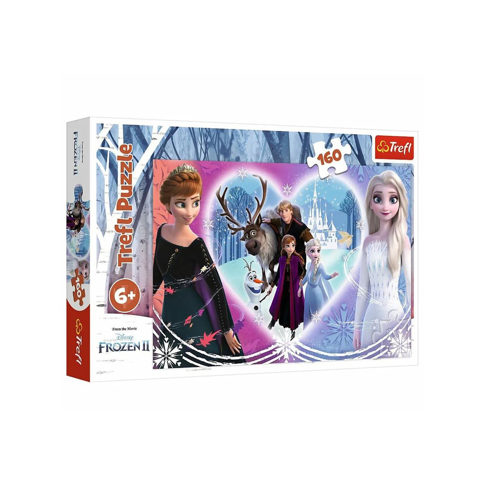 Disney Frozen 2 160 Parça Puzzle Lila
