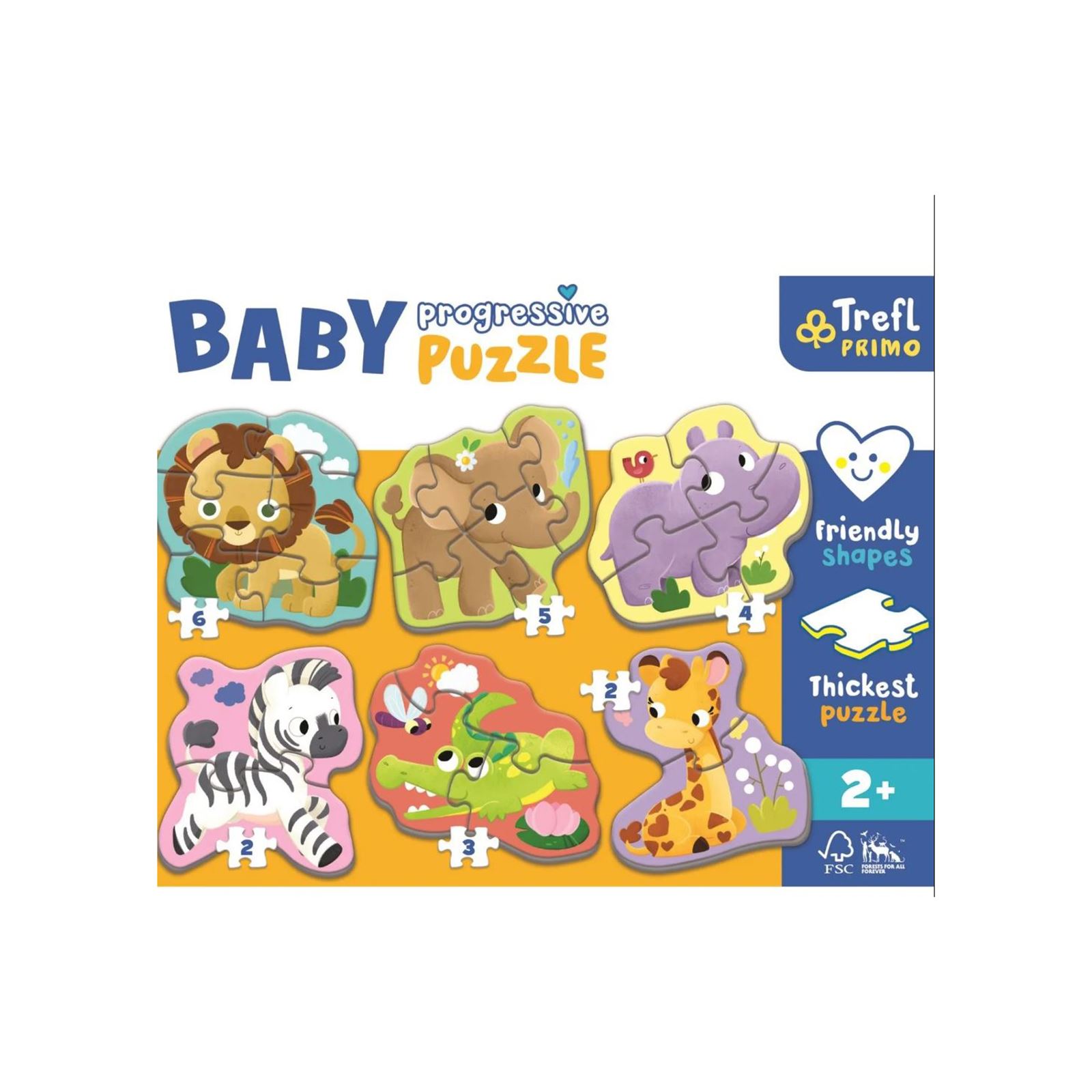 Vardem Safari Hayvanlar Baby Puzzle Standart