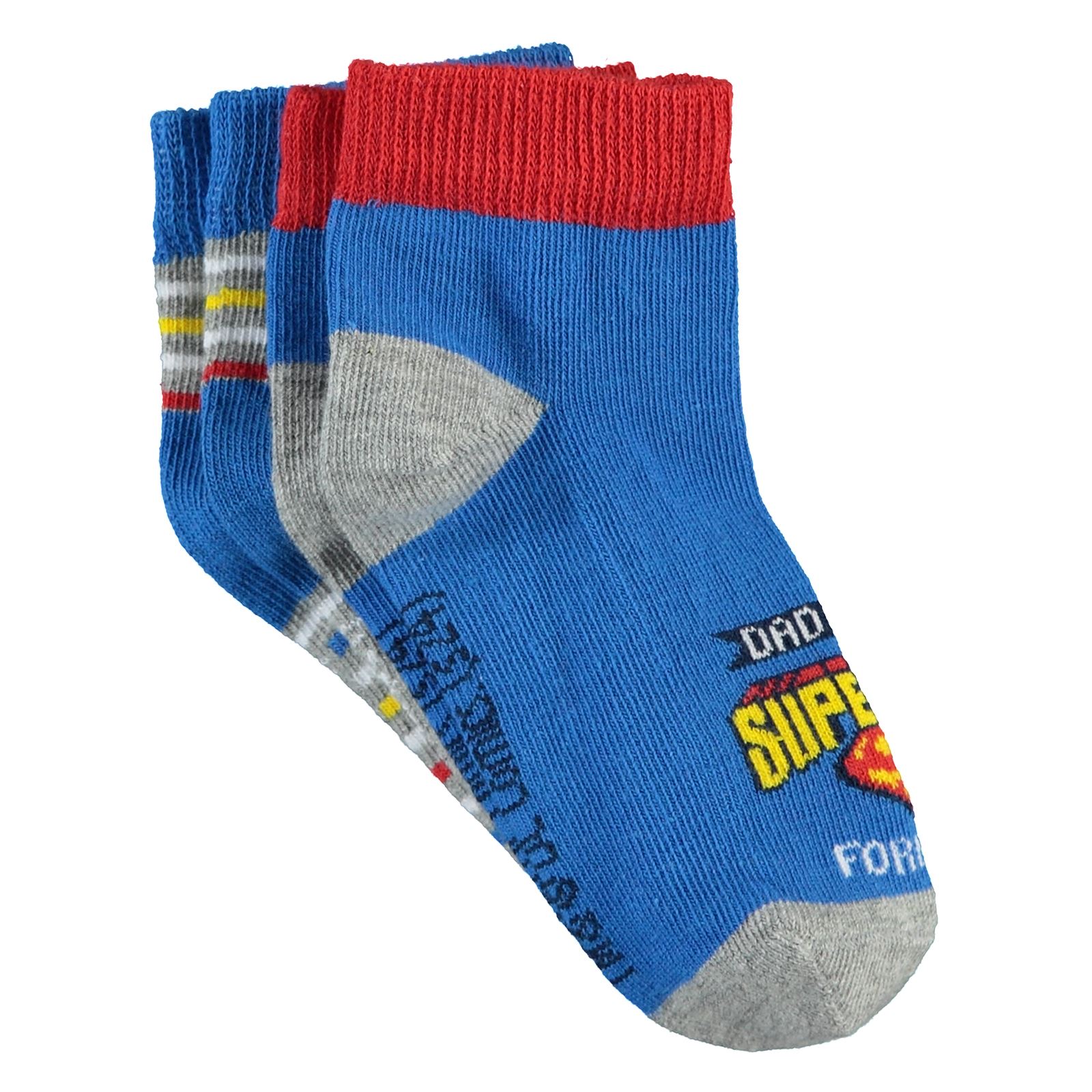 Süperman Erkek Çocuk Patik Çorap 2-12 Yaş 