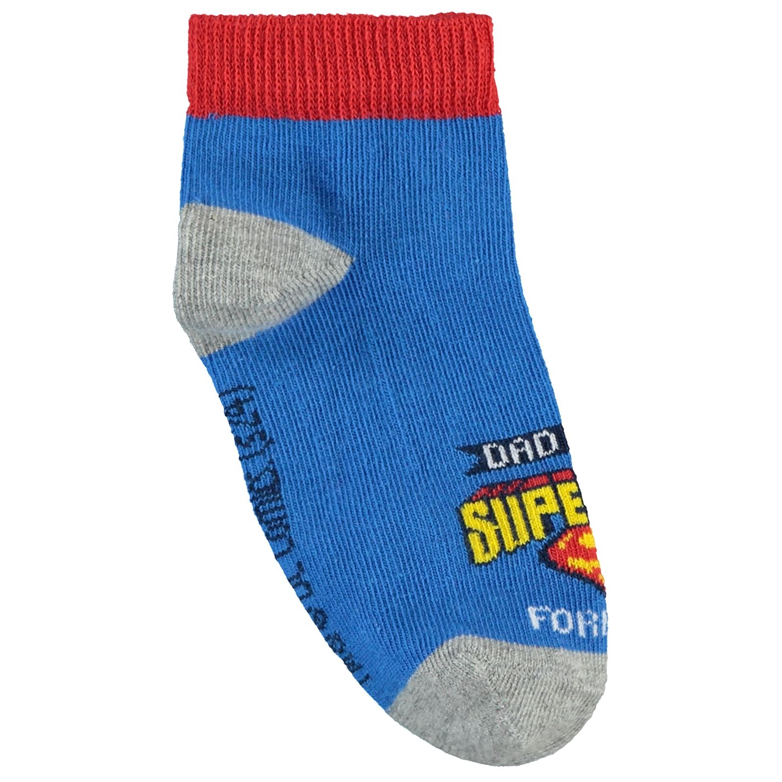 Süperman Erkek Çocuk Patik Çorap 2-12 Yaş 