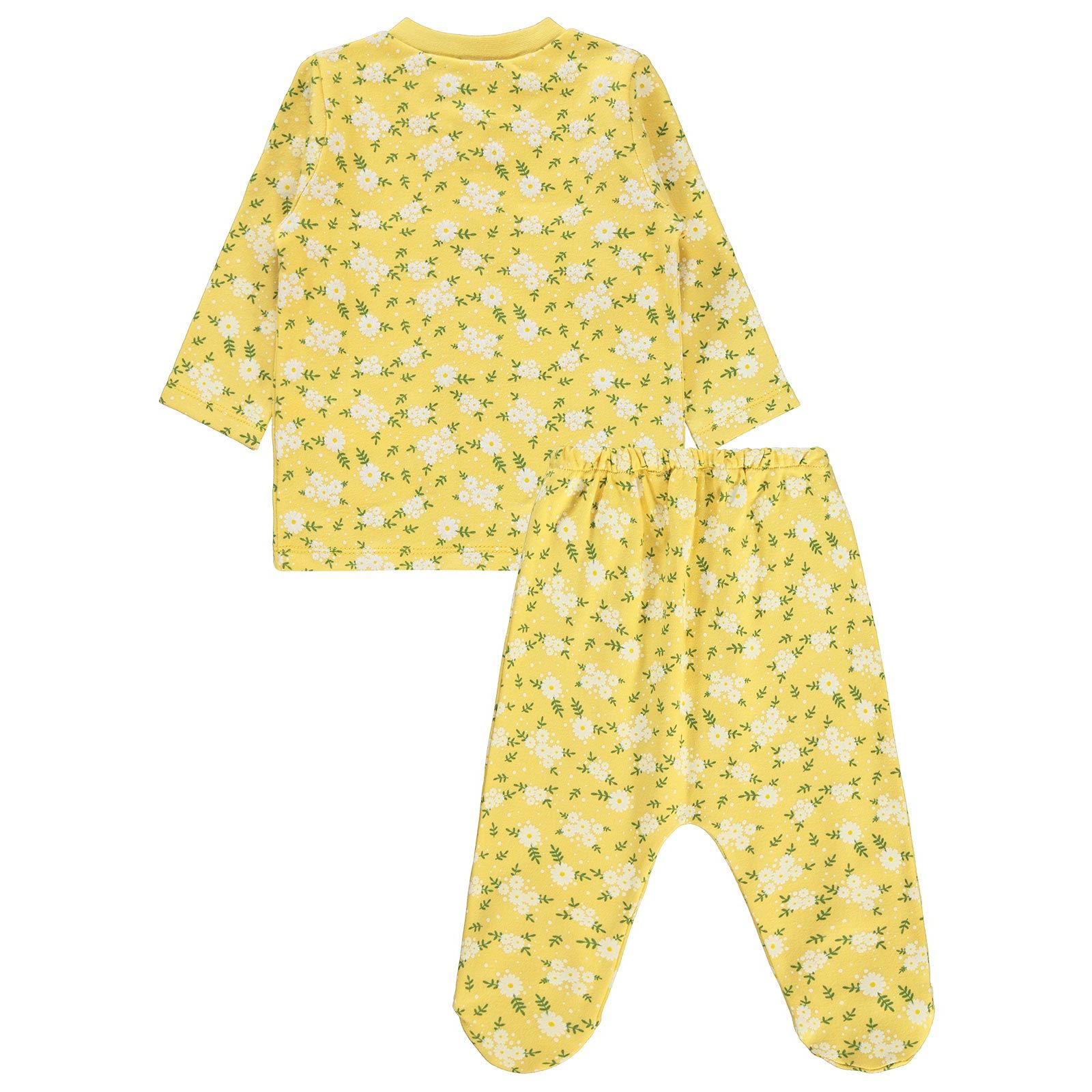 Civil Baby Kız Bebek Pijama Takımı 1-6 Ay Hardal