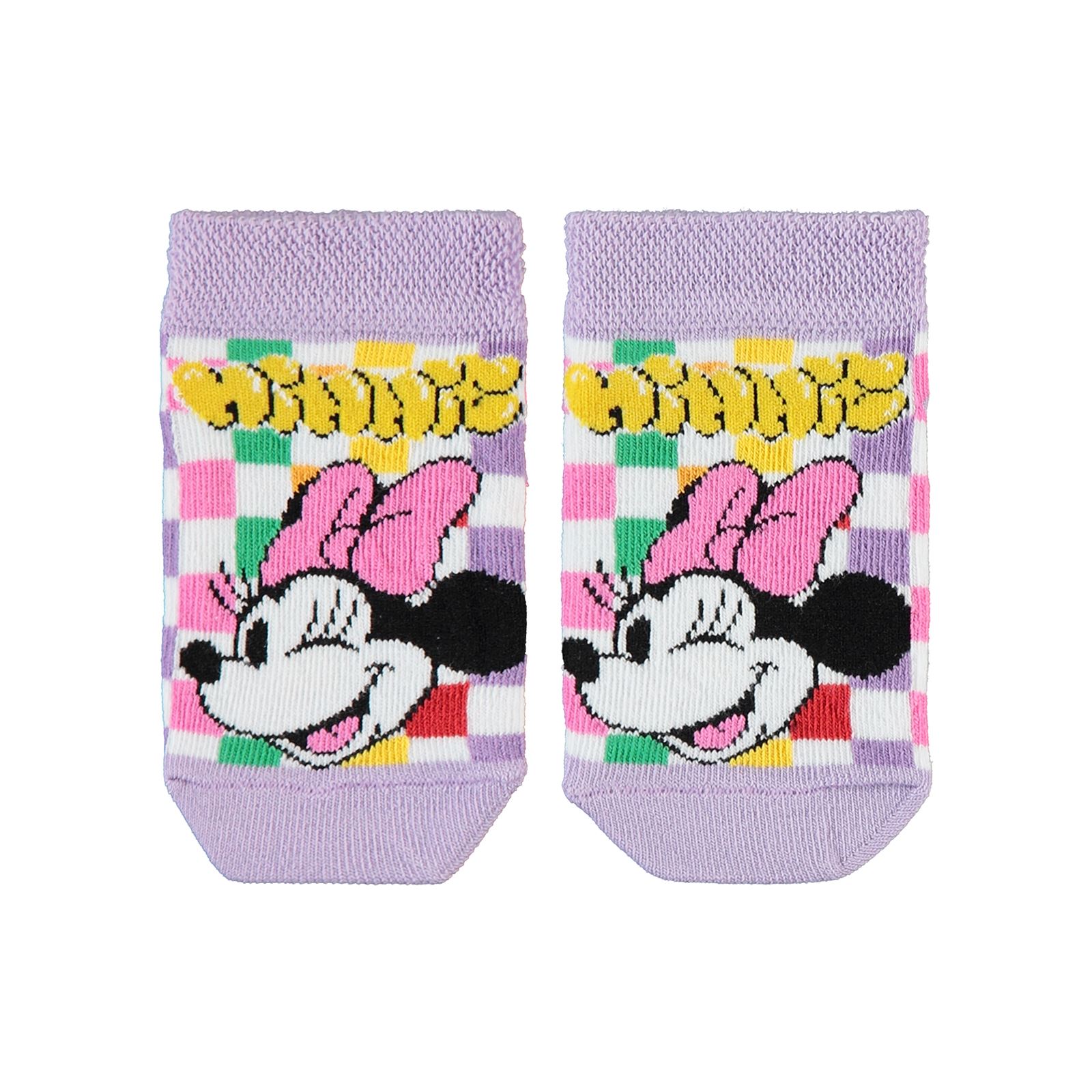 Minnie Mouse Kız Çocuk Çorap 3-11 Yaş Lila