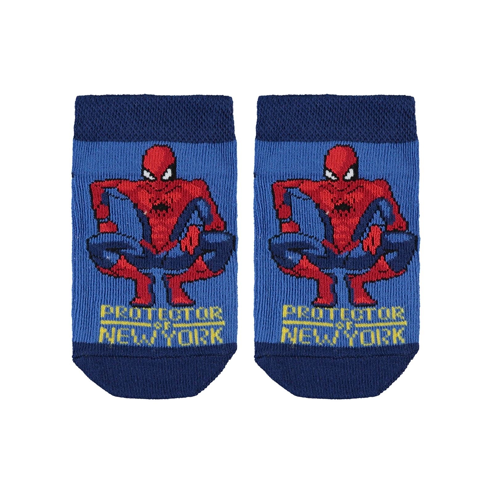Spiderman Erkek Çocuk Patik Çorap 3-11 Yaş Lacivert