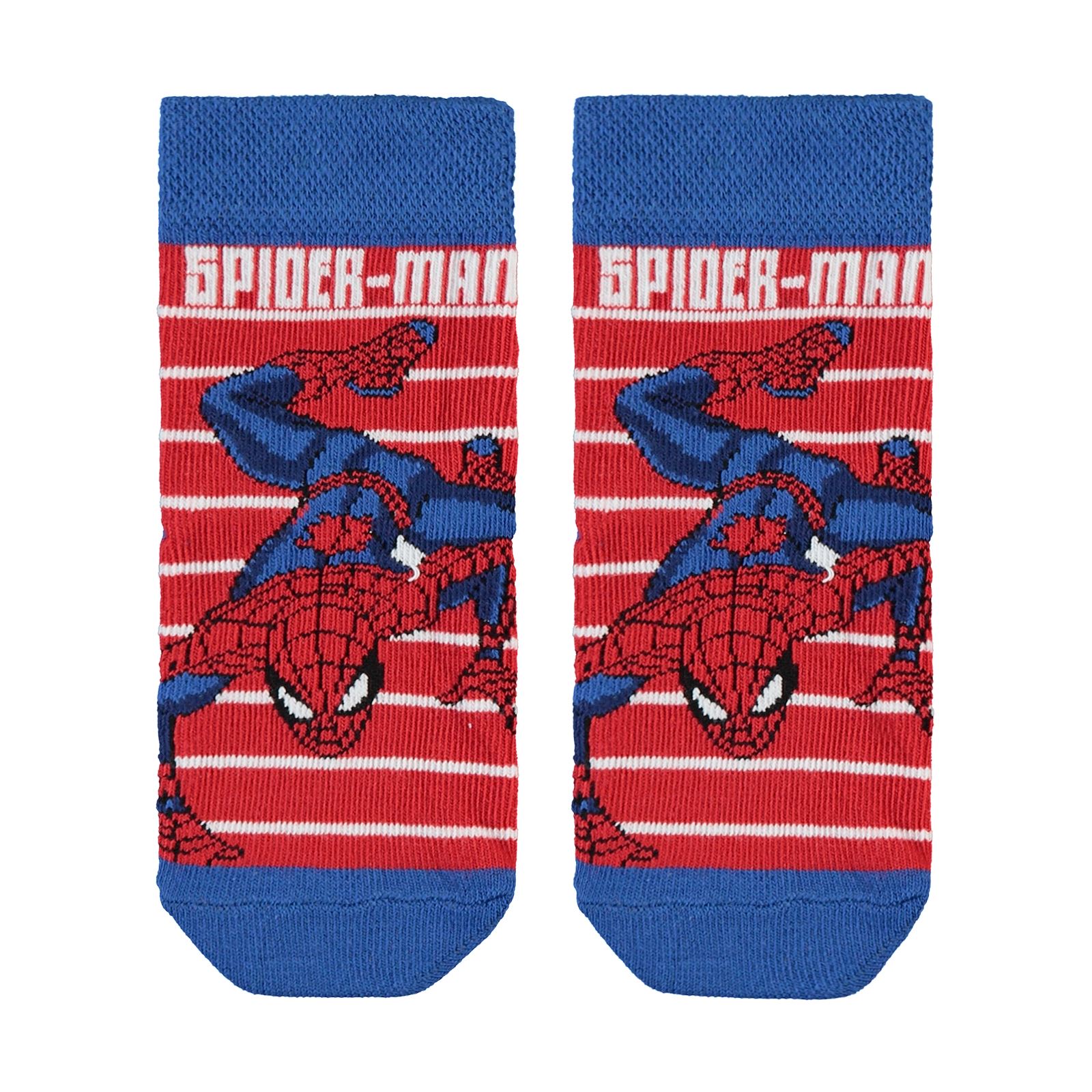 Spiderman Erkek Çocuk Çorap 3-11 Yaş Çorap Saks Mavisi