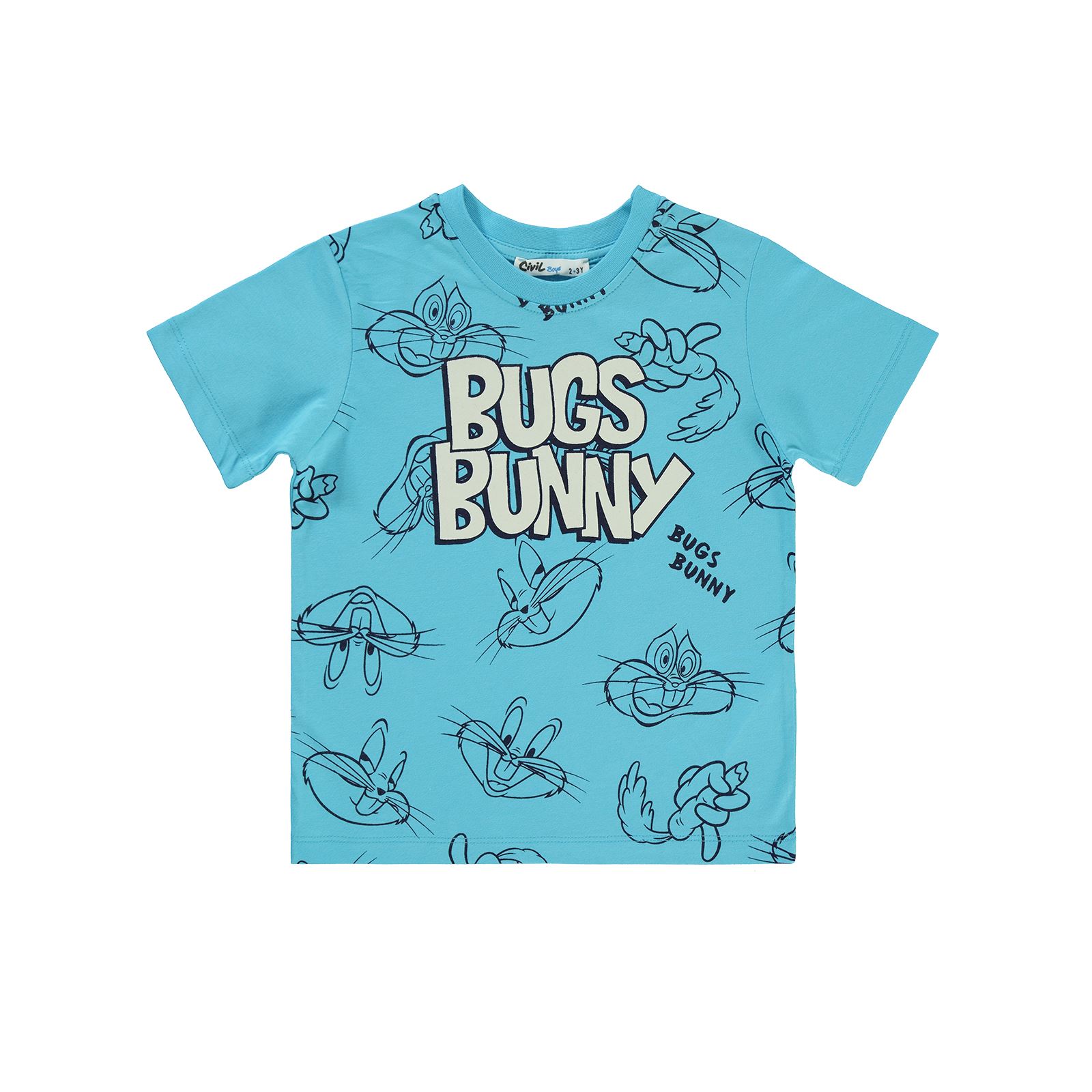 Bugs Bunny Erkek Çocuk Tişört 2-5 Yaş Turkuaz