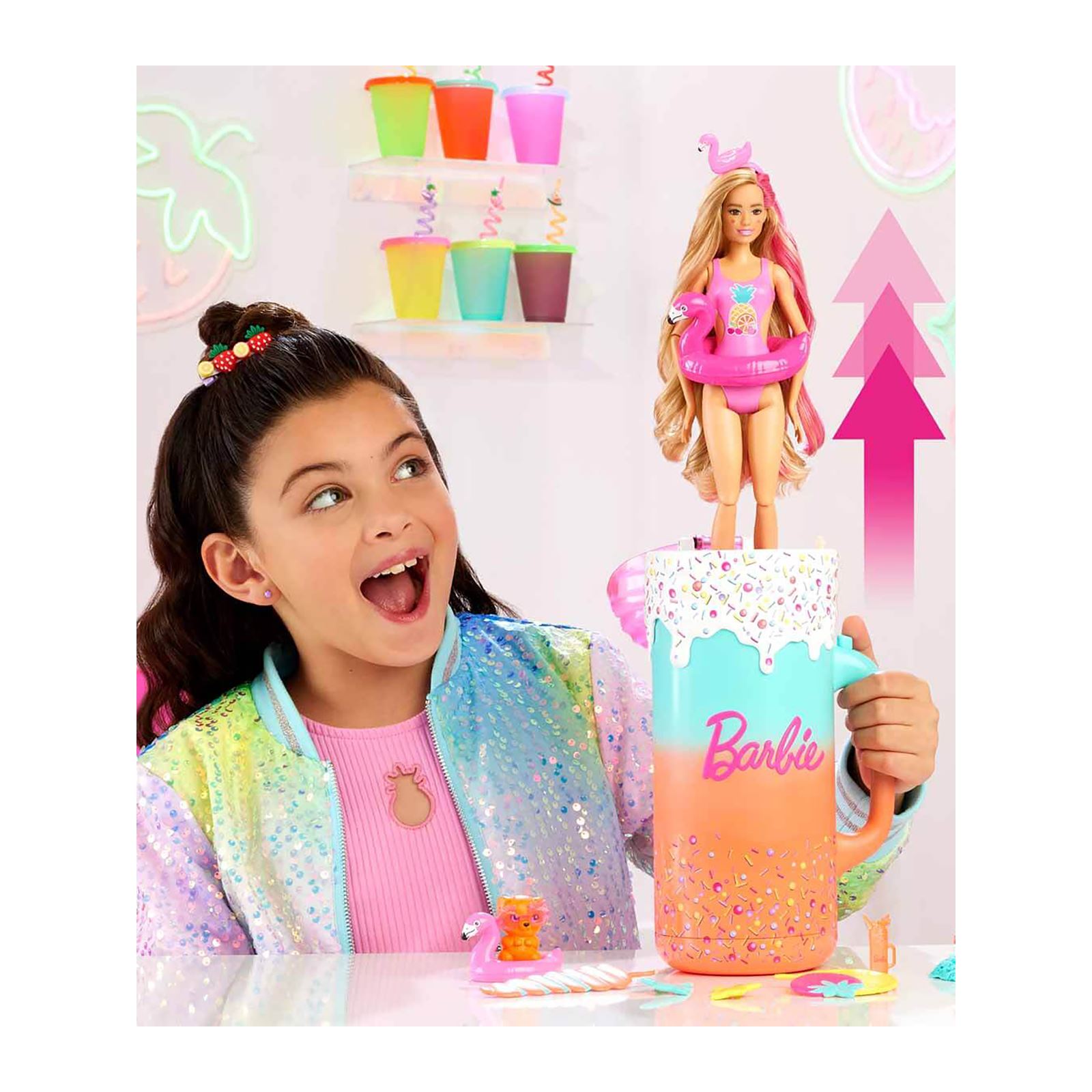 Barbie Pop Reveal Sürprizli Bardak Pembe