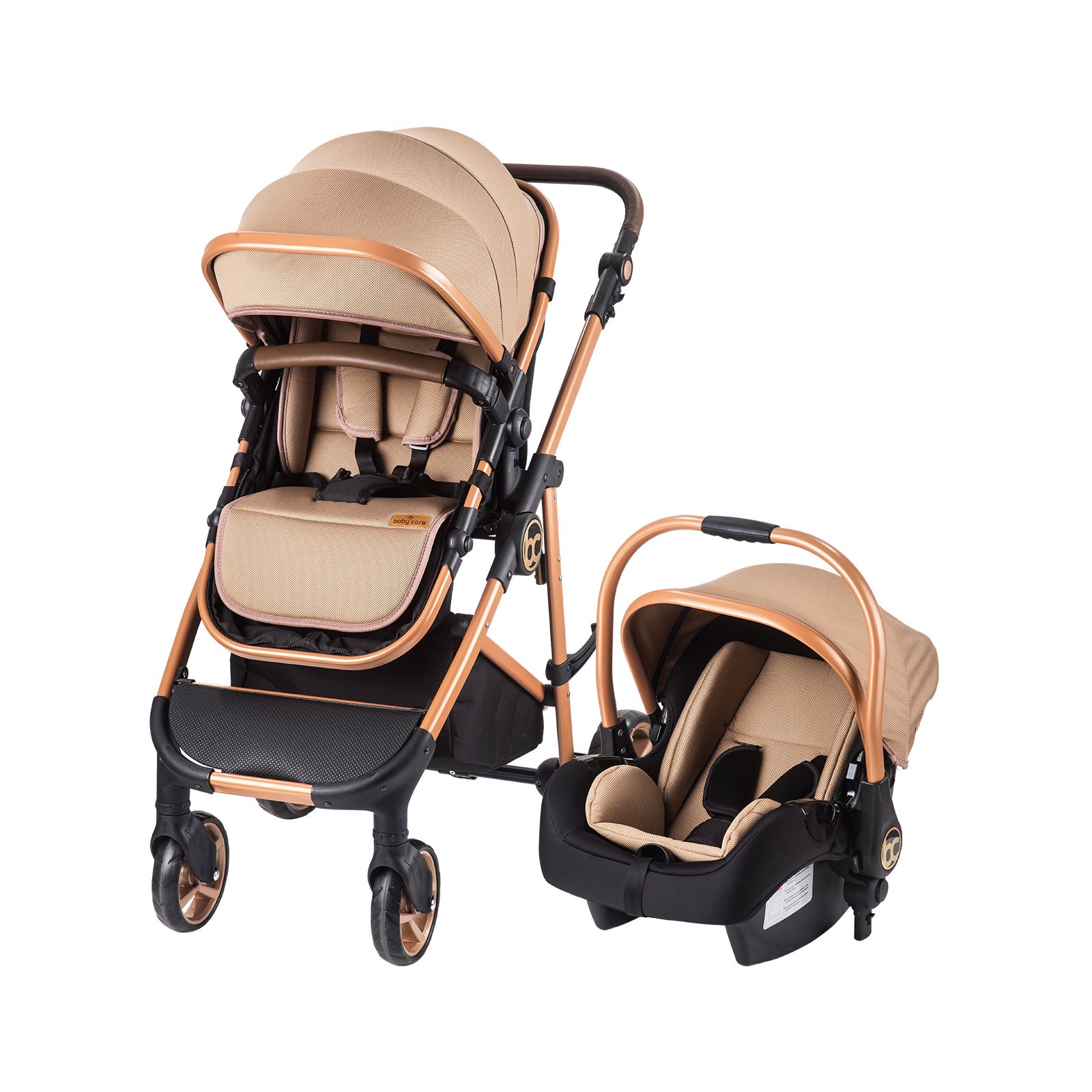 Babycare Zeta Travel Sistem Bebek Arabası Kahverengi