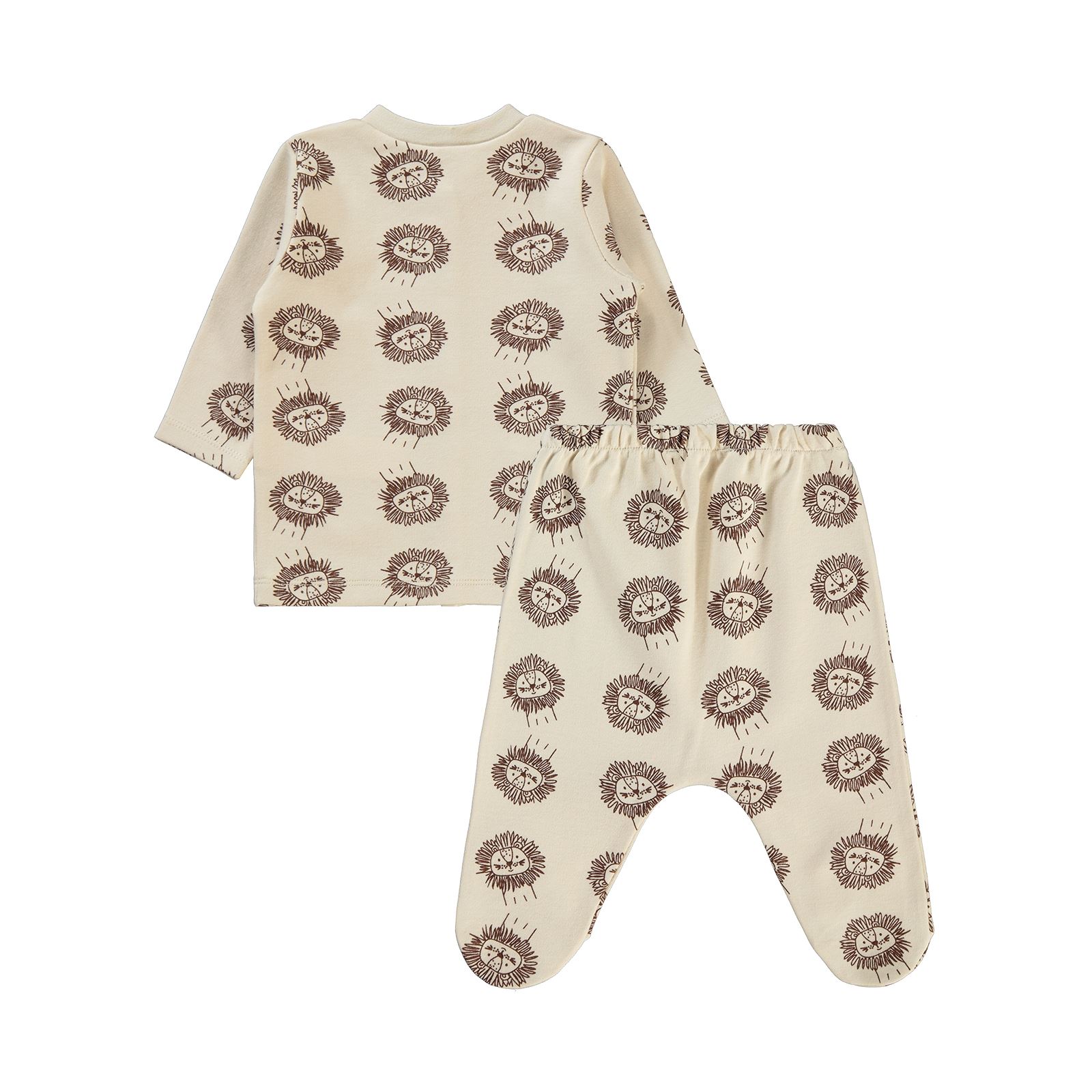 Civil Baby Erkek Bebek Pijama Takımı 1-6 Ay Bej