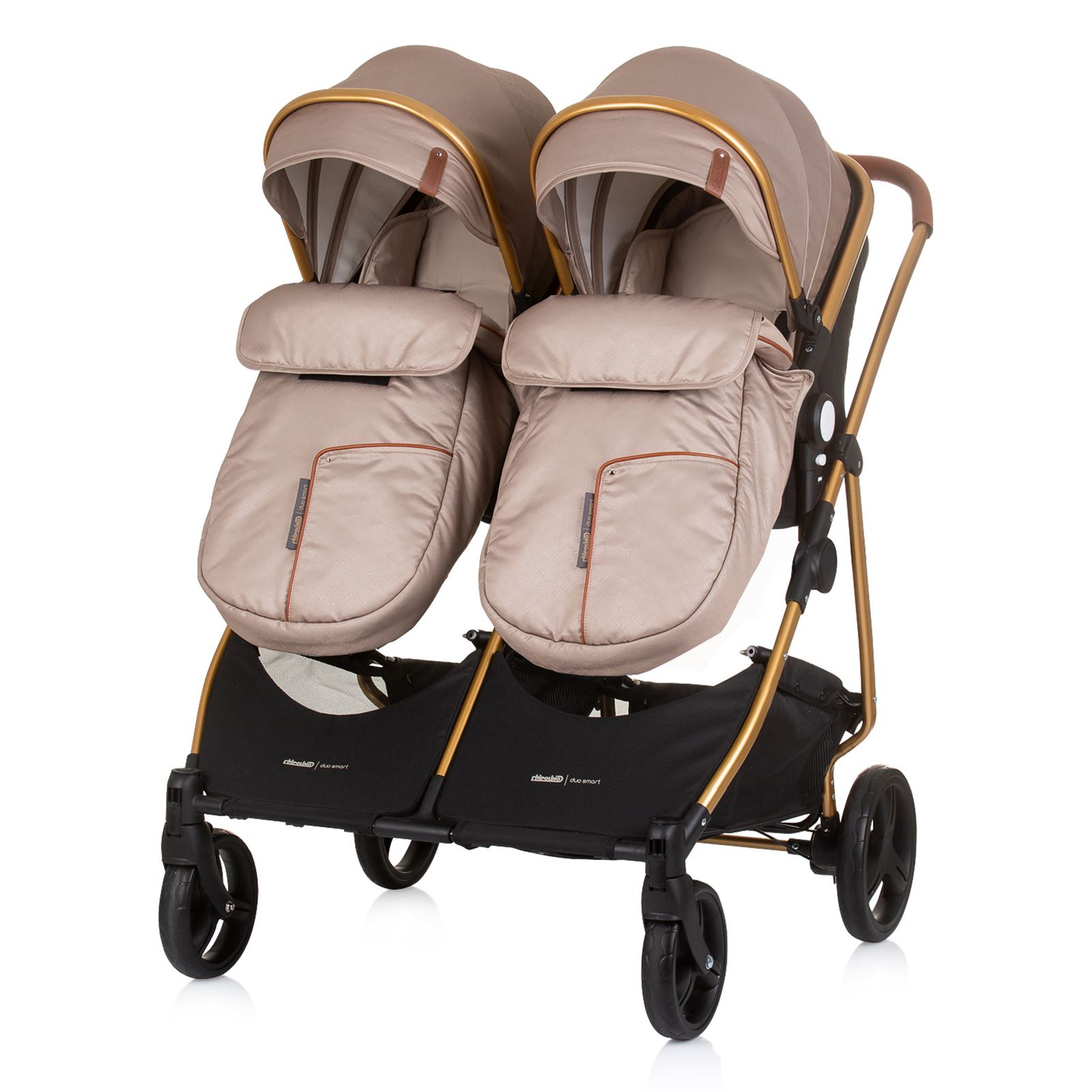 Chipolino Duo Smart İkiz Bebek Arabası Bej