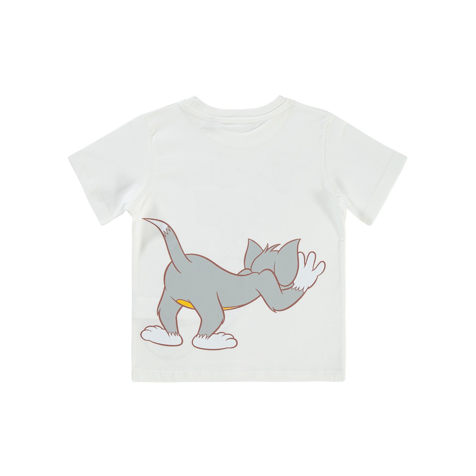 Tom ve Jerry Erkek Çocuk Tişört 2-5 Yaş Ekru