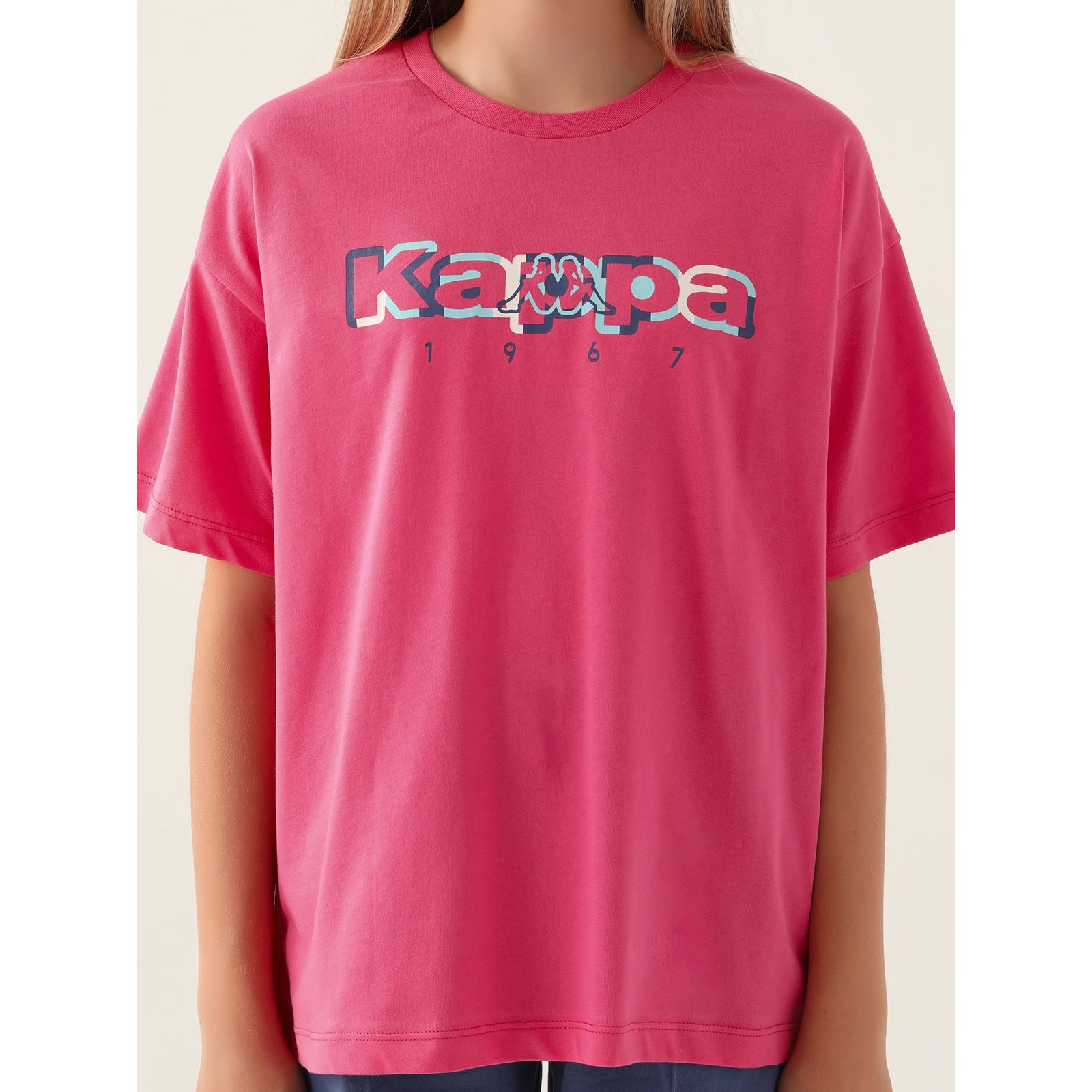 Kappa Kız Çocuk Tişört 5-15 Yaş Açık Fuşya