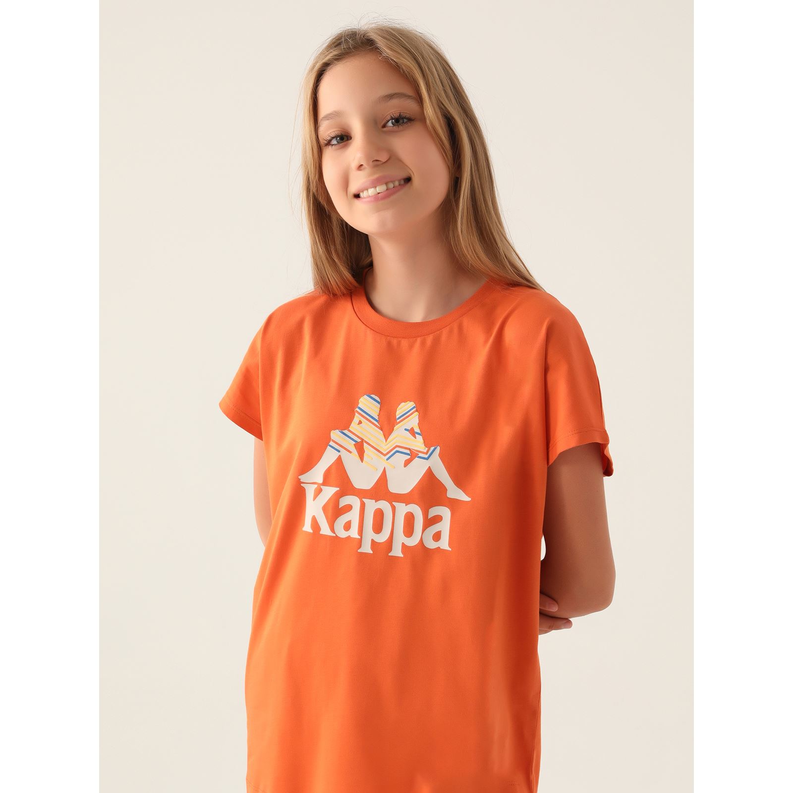 Kappa Kız Çocuk Tişört 5-15 Yaş Turuncu