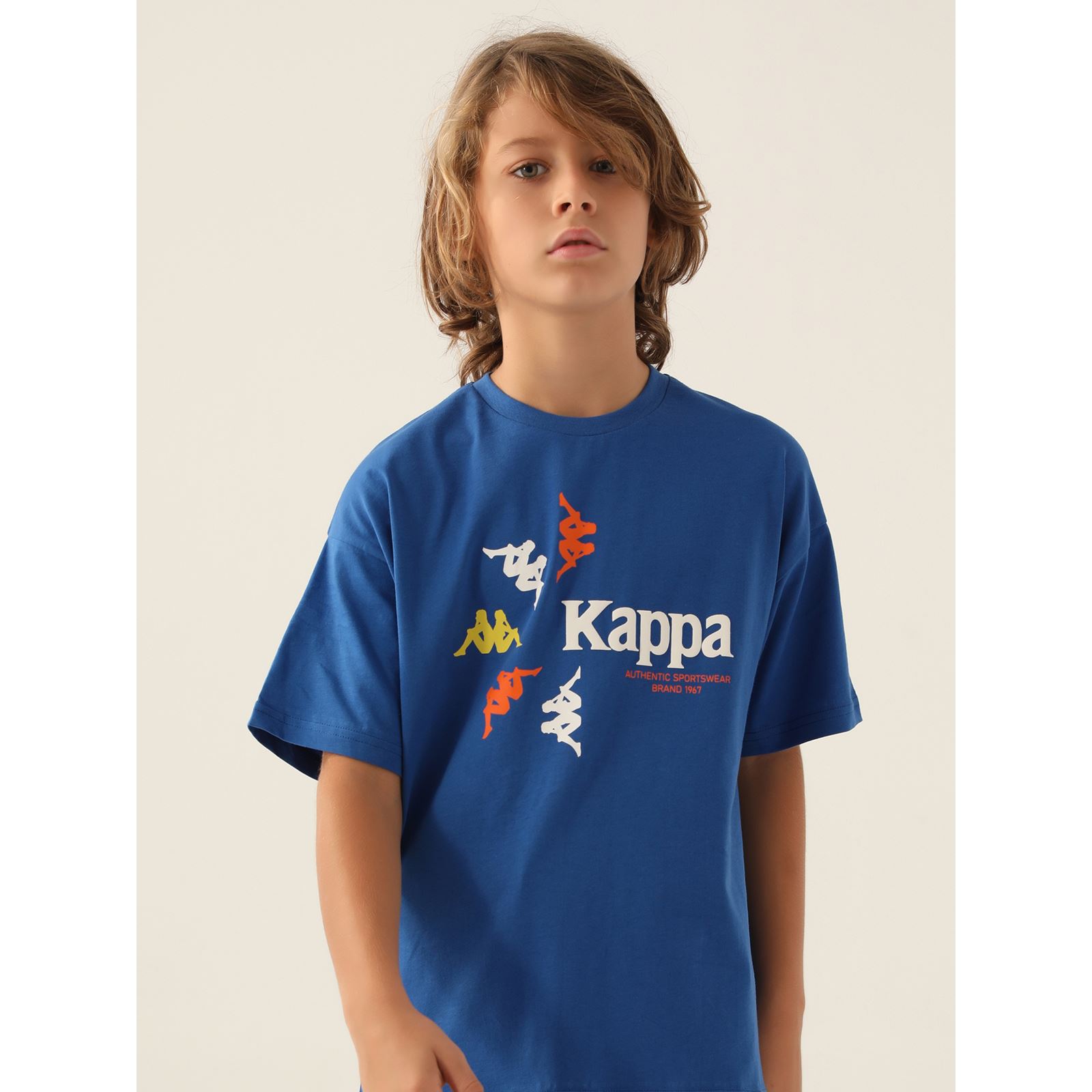 Kappa Erkek Çocuk Tişört 5-15 Yaş Mavi