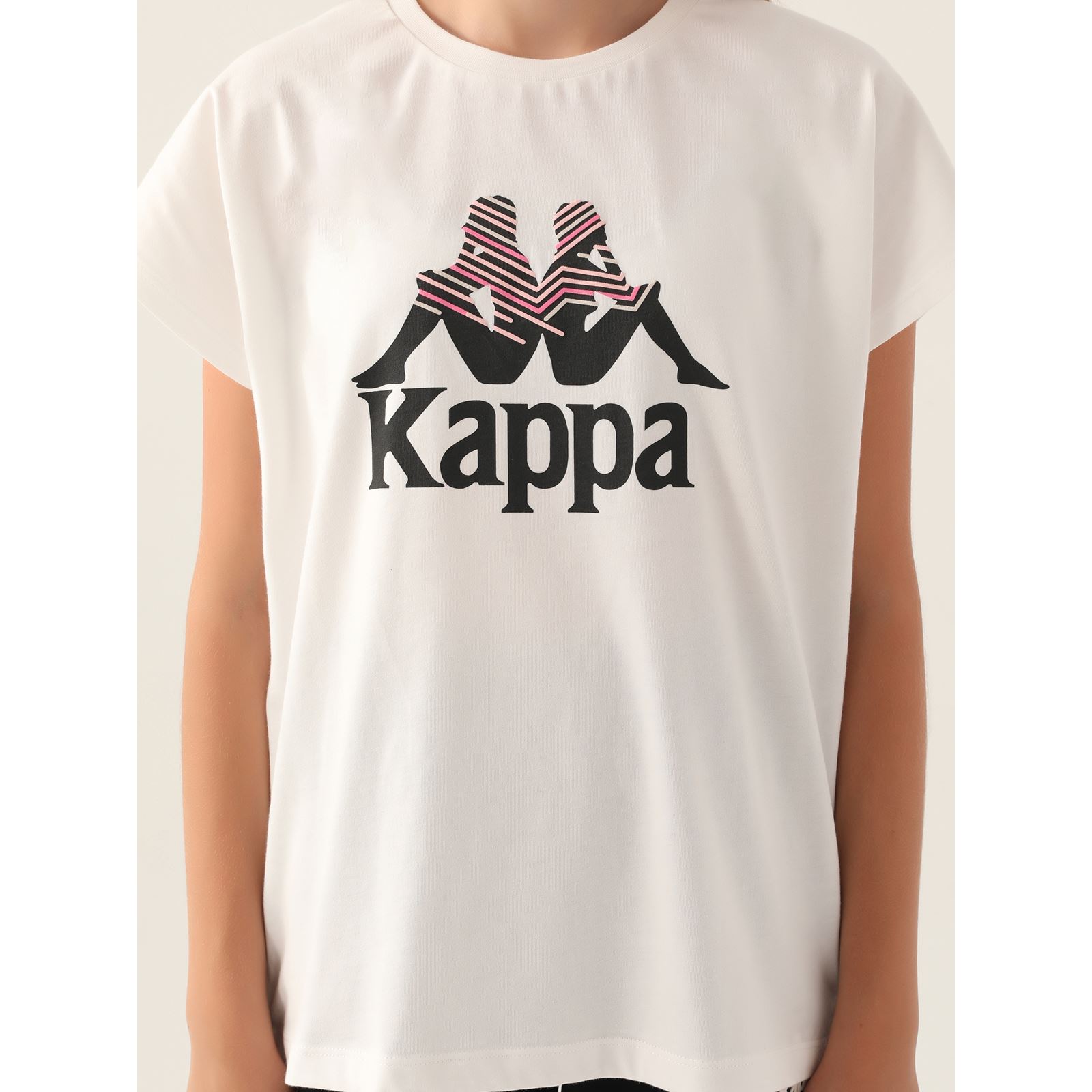 Kappa Kız Çocuk Tişört 5-15 Yaş Krem