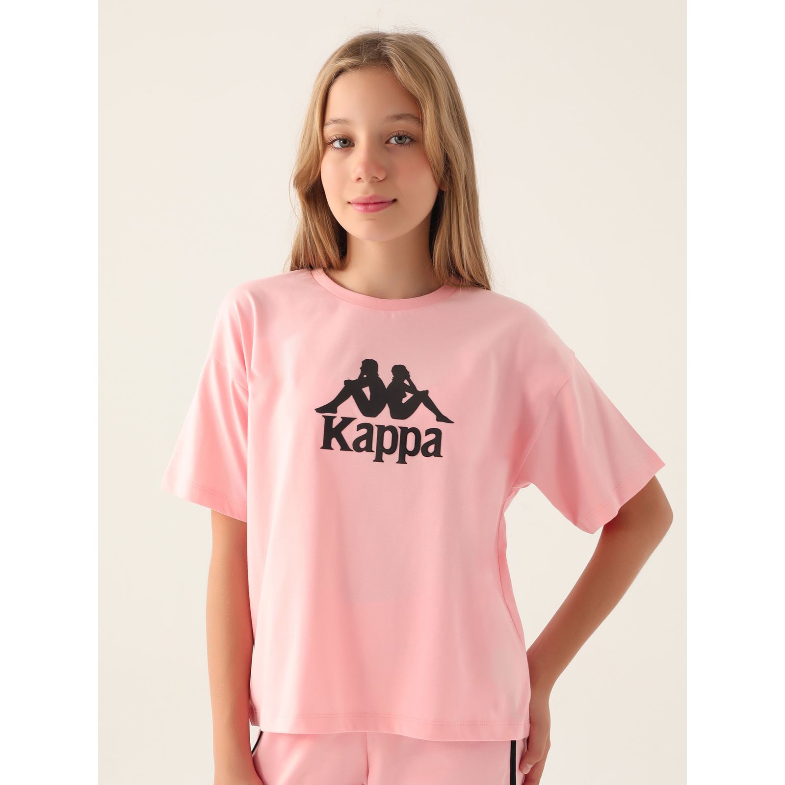 Kappa Kız Çocuk Tişört 5-15 Yaş Somon