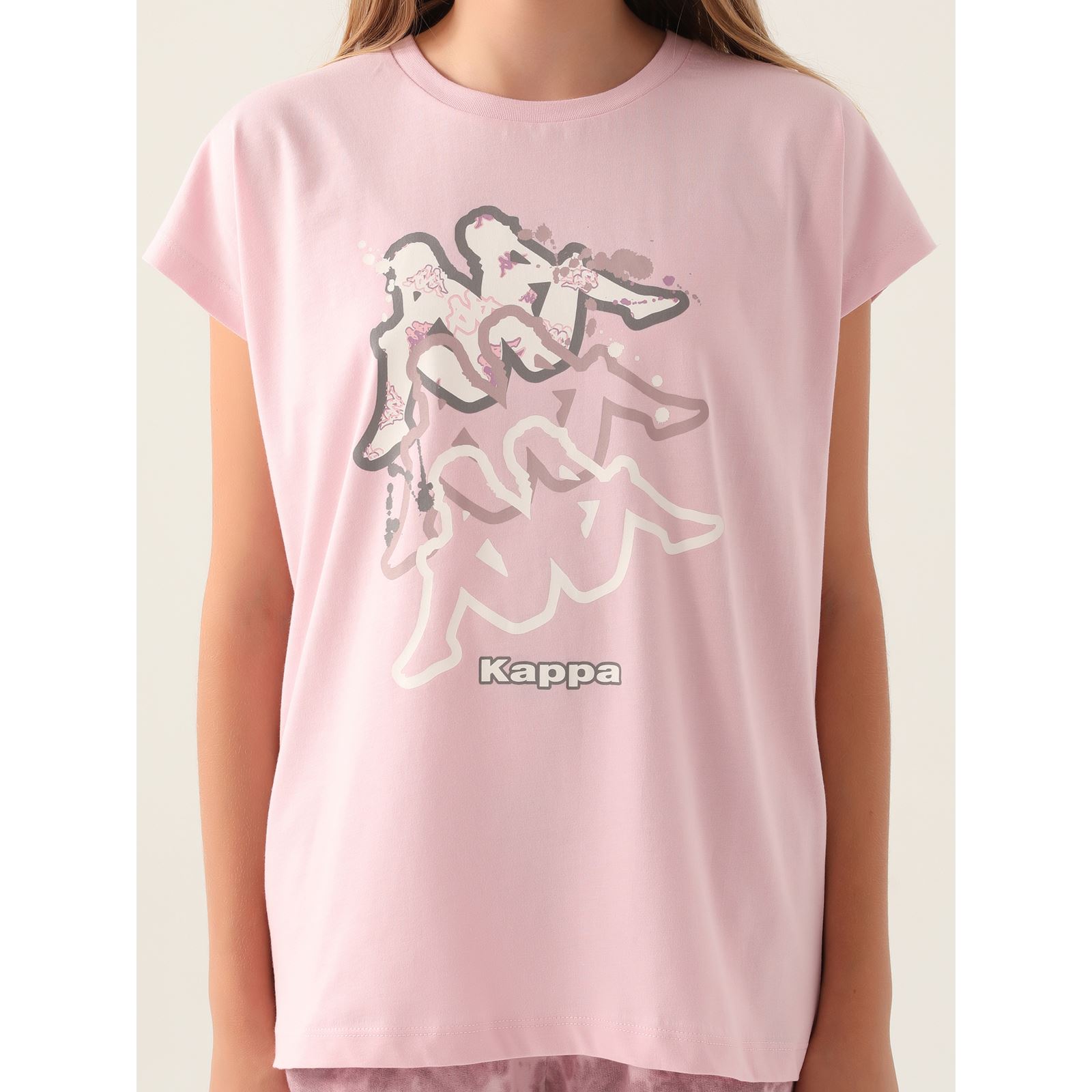 Kappa Kız Çocuk Tişört 5-15 Yaş Toz Pembe