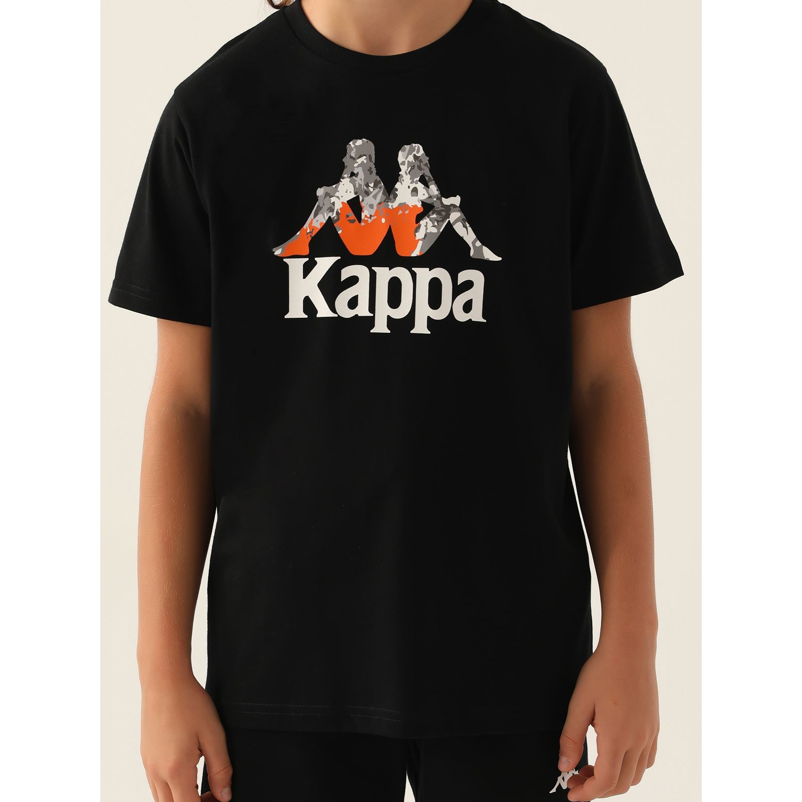 Kappa Erkek Çocuk Tişört 5-15 Yaş Siyah