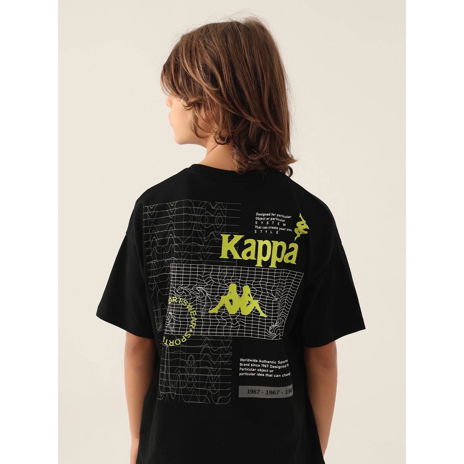 Kappa Erkek Çocuk Tişörrt 5-15 Yaş Siyah
