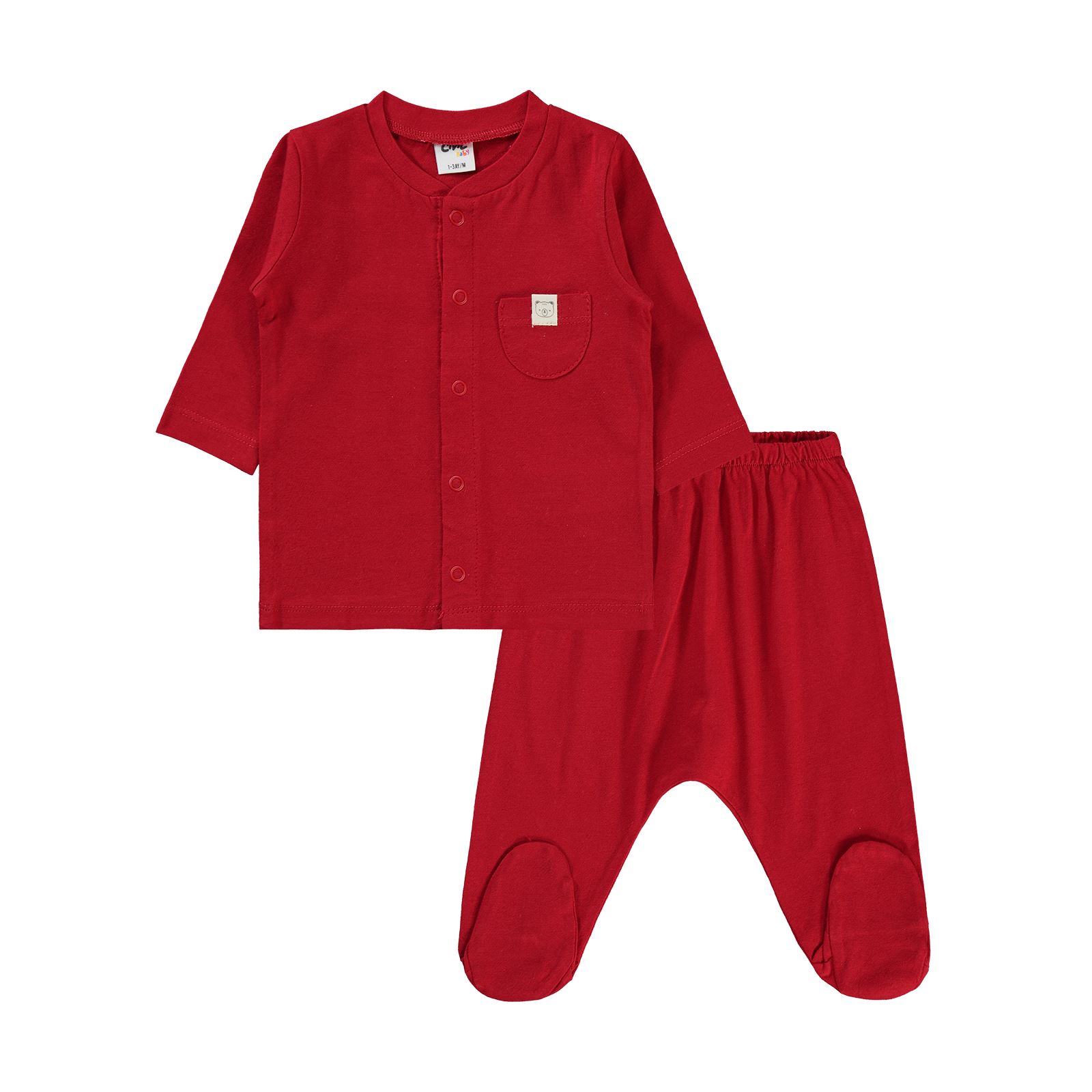 Civil Baby Bebek Pijama Takımı 1-6 Ay Kırmızı