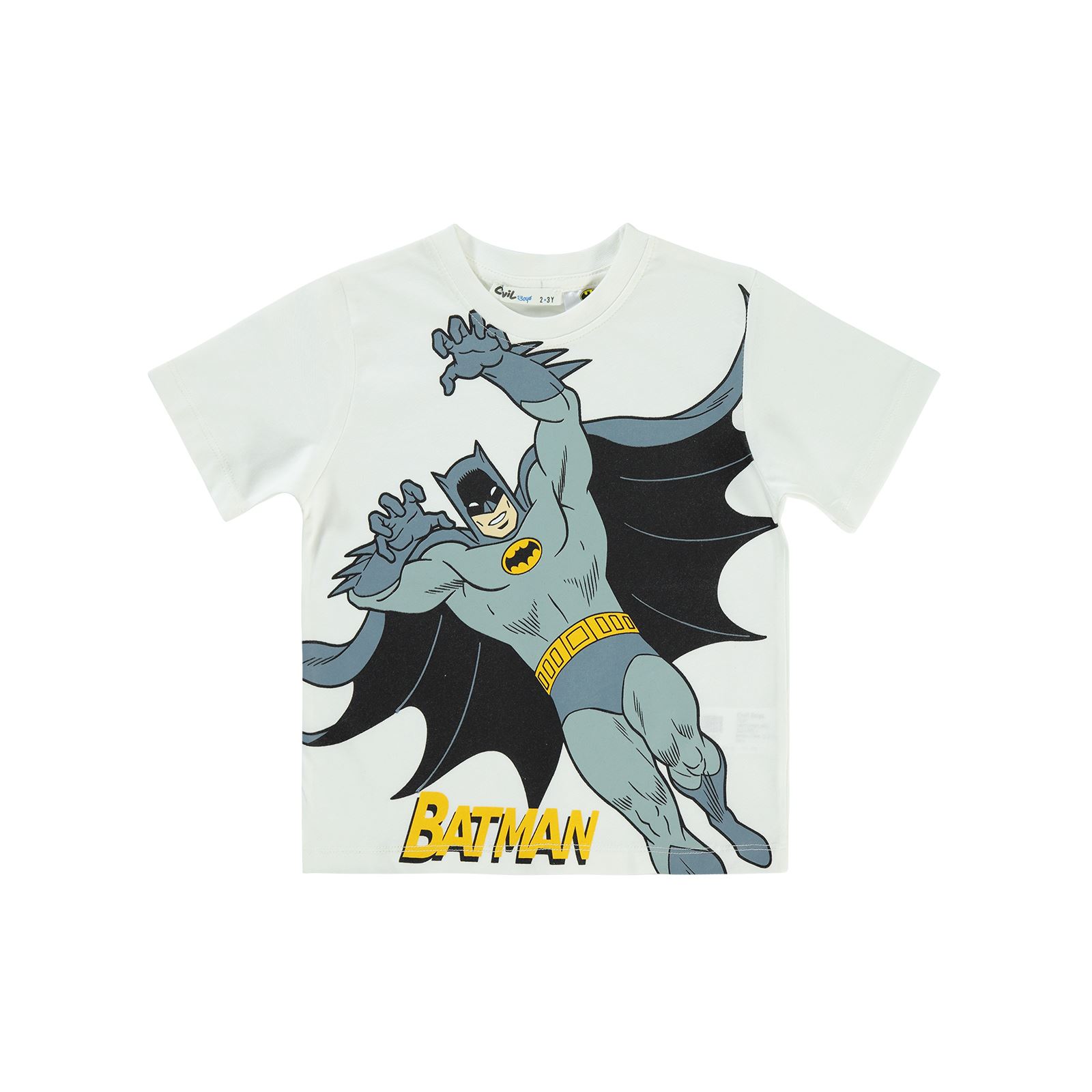 Batman Erkek Çocuk Tişört 2-5 Yaş Ekru