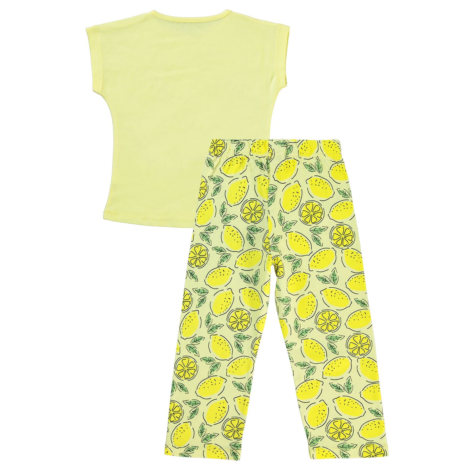 Civil Girls Kız Çocuk Pijama Takımı 2-5 Yaş Pastel Sarı