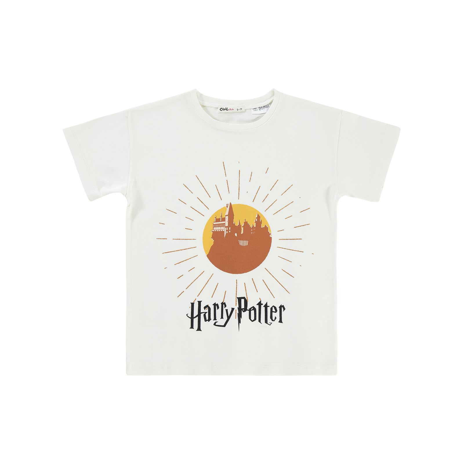 Harry Potter Kız Çocuk Tişört 6-9 Yaş Ekru