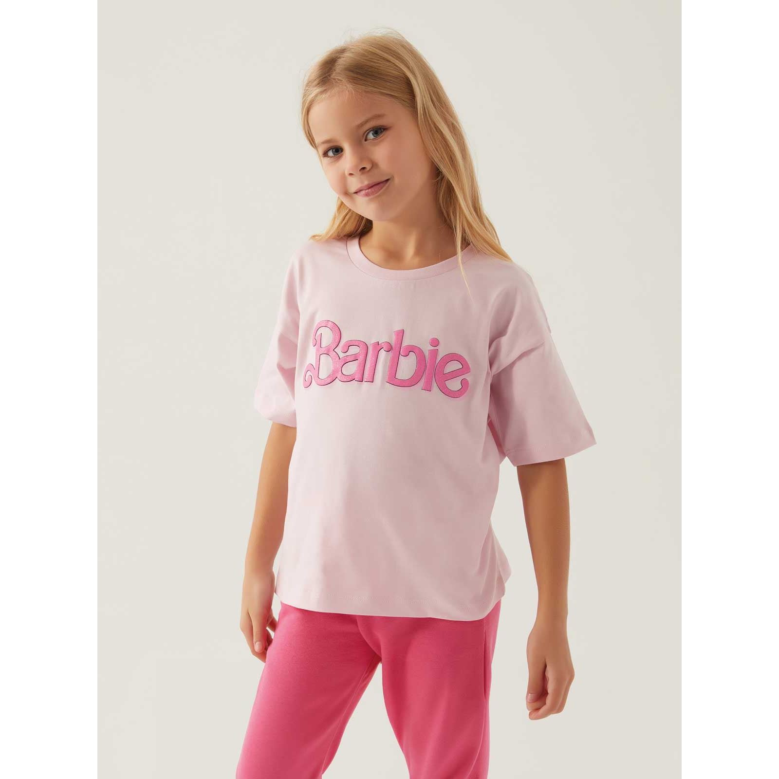 Barbie Kız Çocuk Tişört 9-14 Yaş Toz Pembe