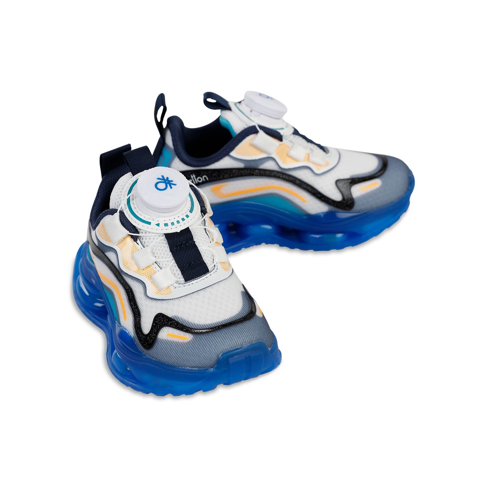 Benetton Erkek Çocuk Spor Ayakkabı 31-35 Numara Beyaz-Mavi