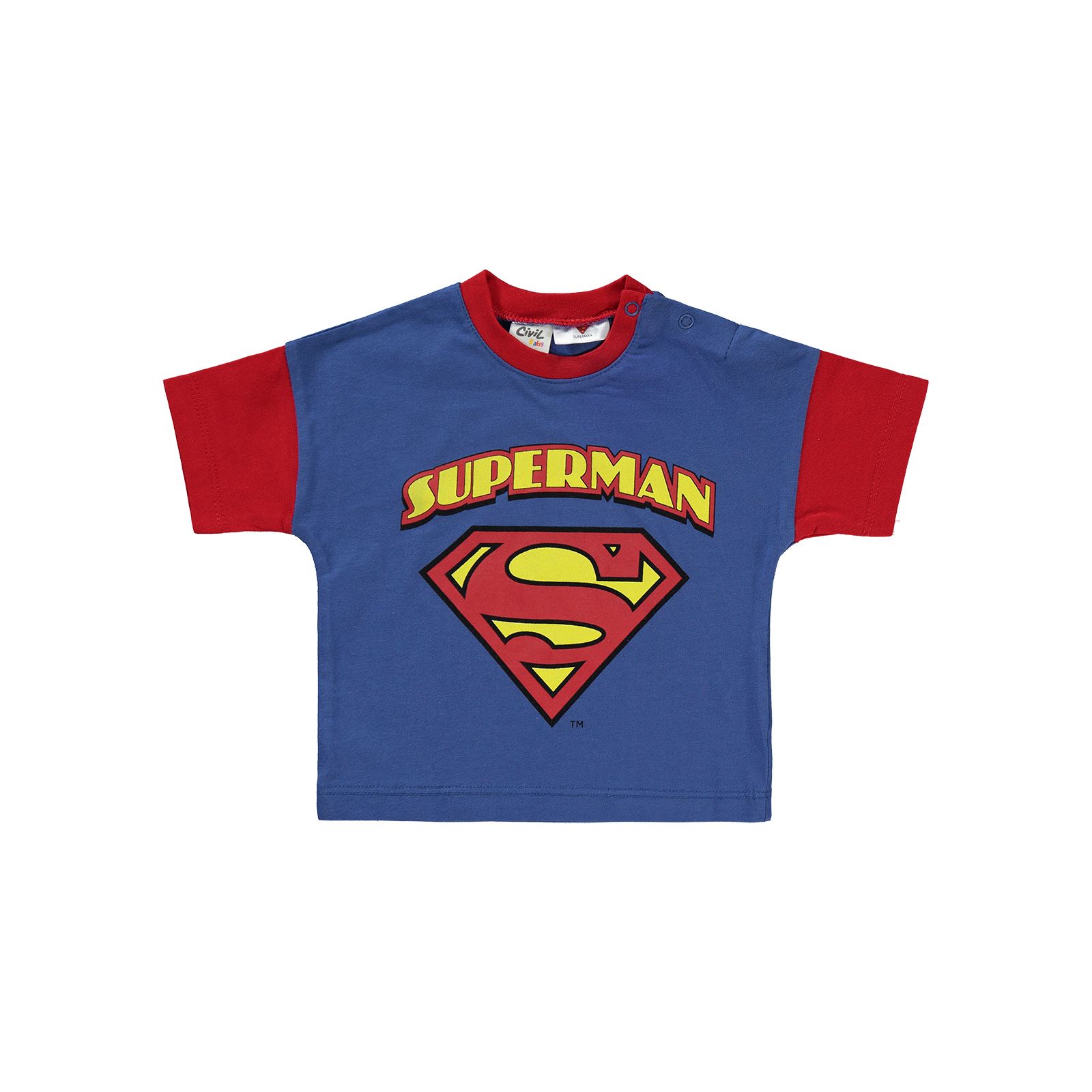 Süperman Erkek Bebek Takım 6-18 Ay İndigo