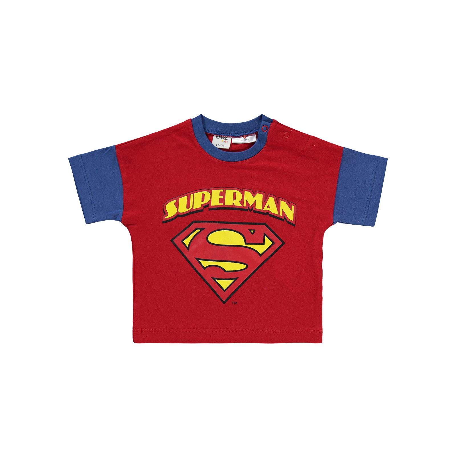 Süperman Erkek Bebek Takım 6-18 Ay Kırmızı