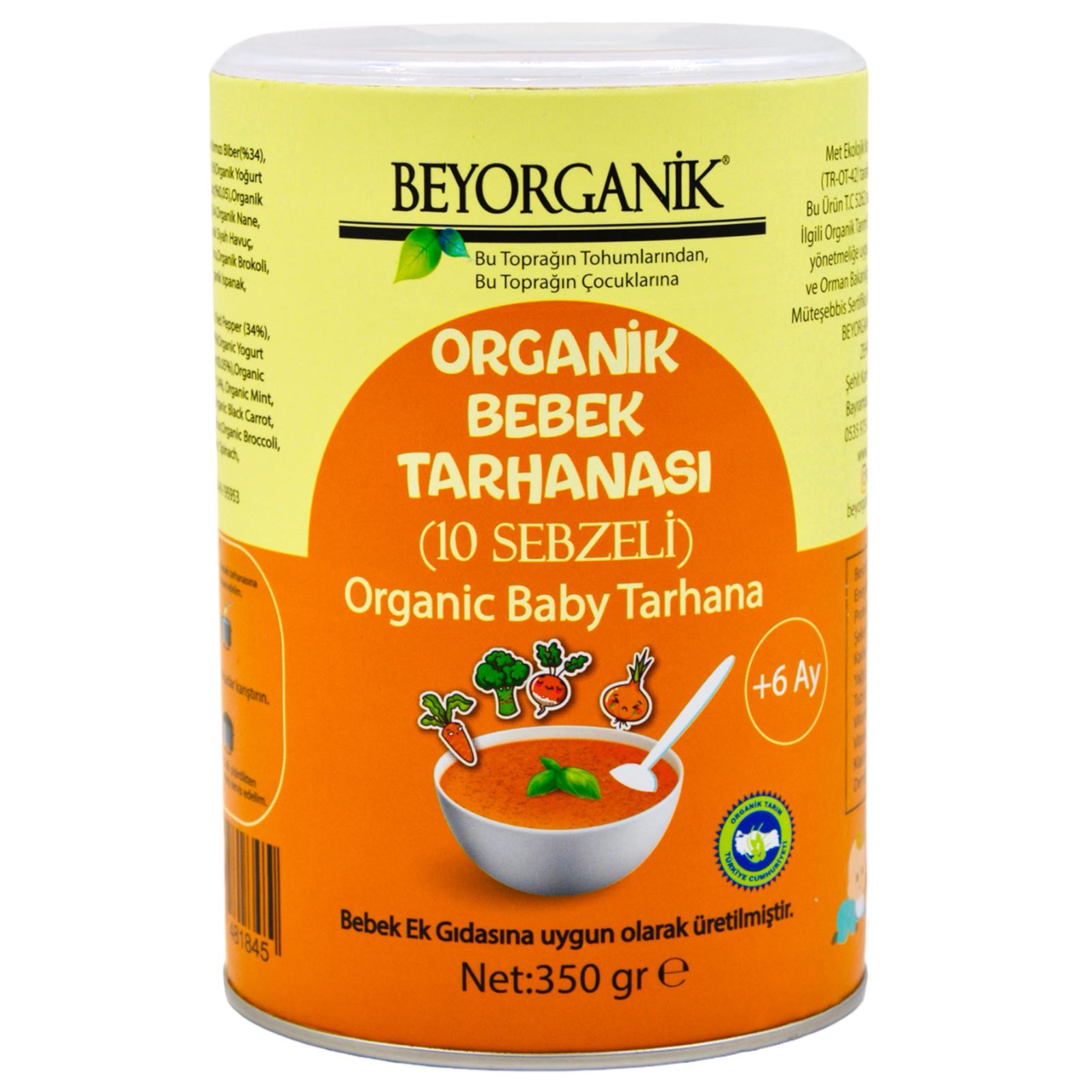Beyorganik Organik Ek Gıda Bebek Tarhanası (10 Sebzeli) 350 gr