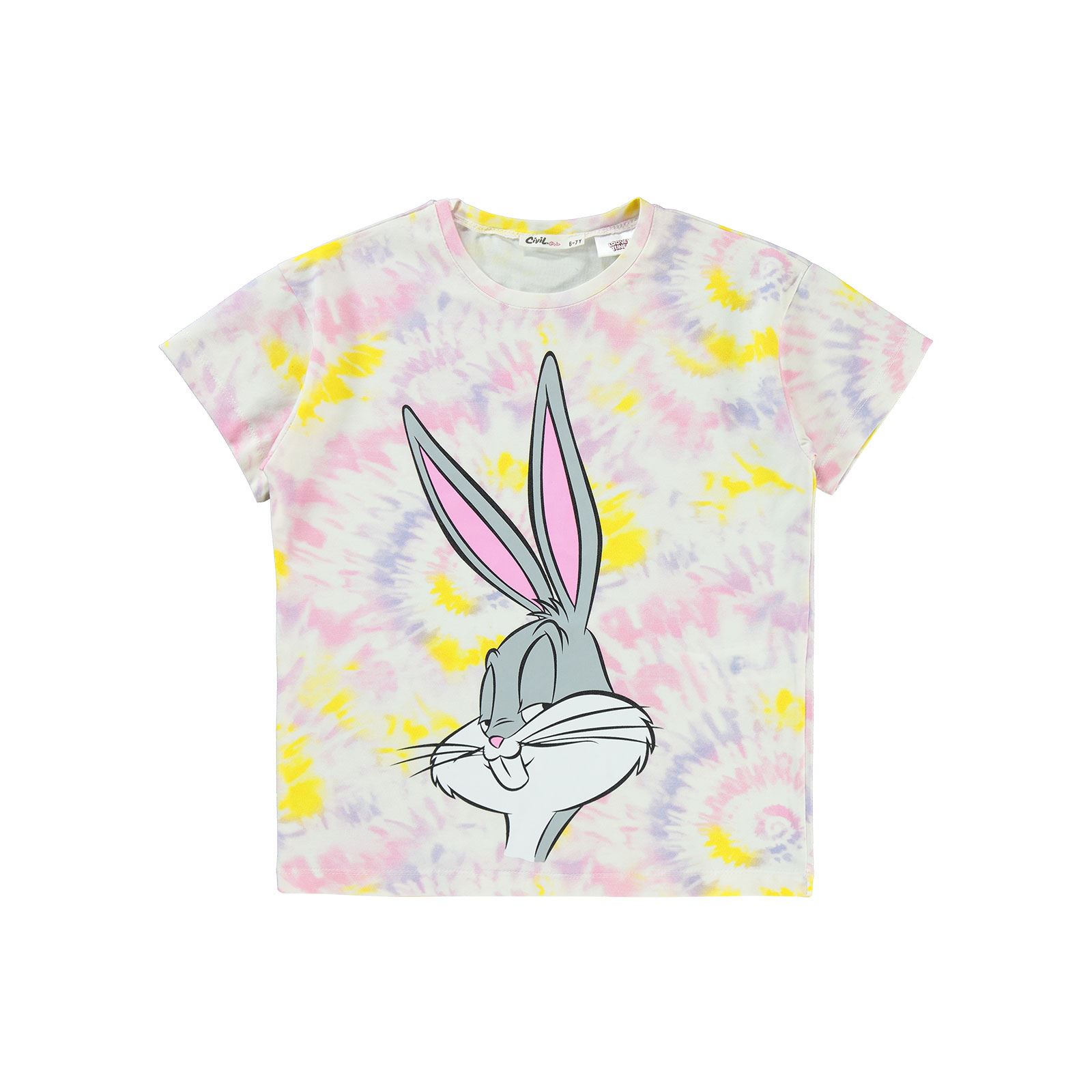 Bugs Bunny Kız Çocuk Tişört 6-9 Yaş Pembe