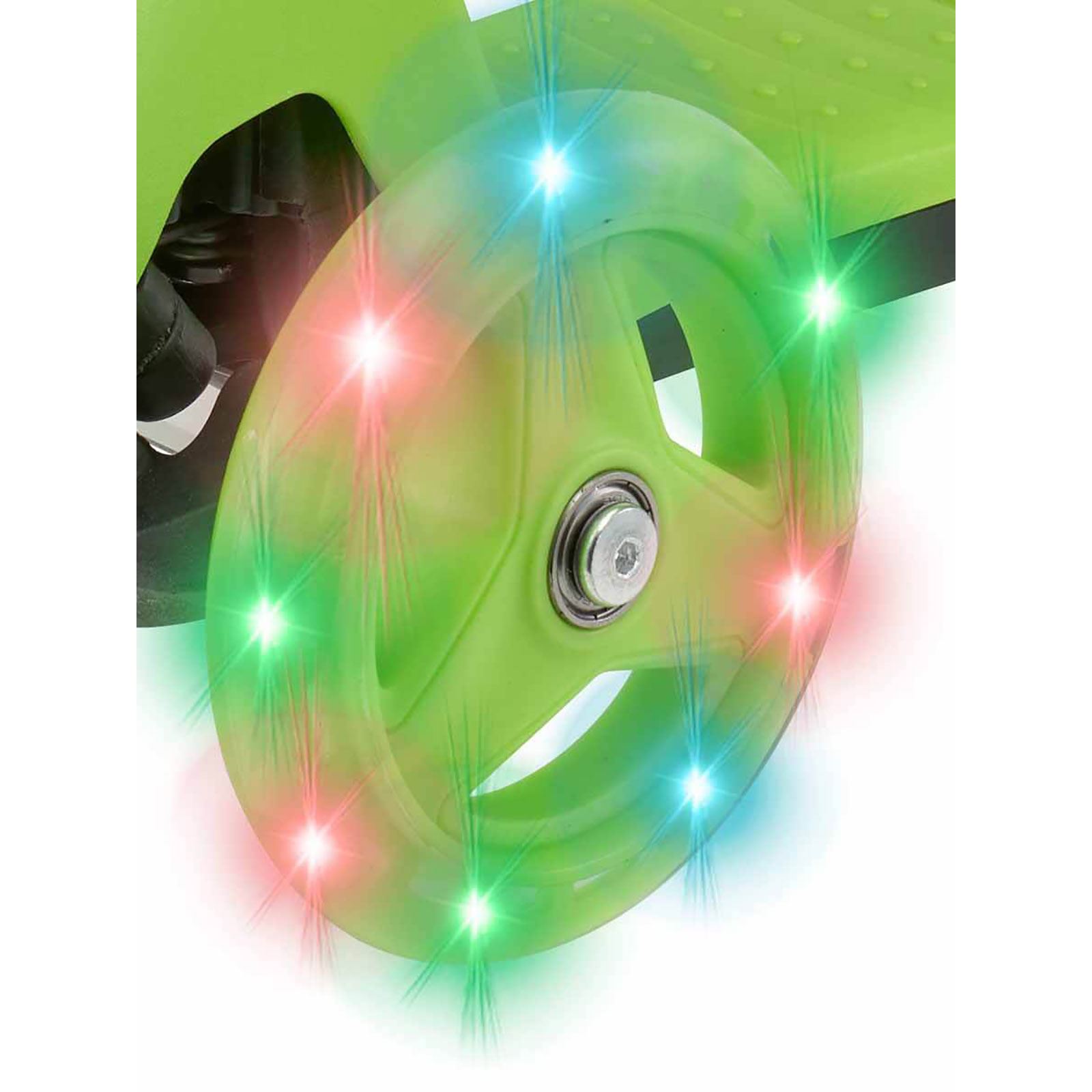 Evo 3 Tekerlekli Dino Işıklı Mini Cruiser Scooter Yeşil