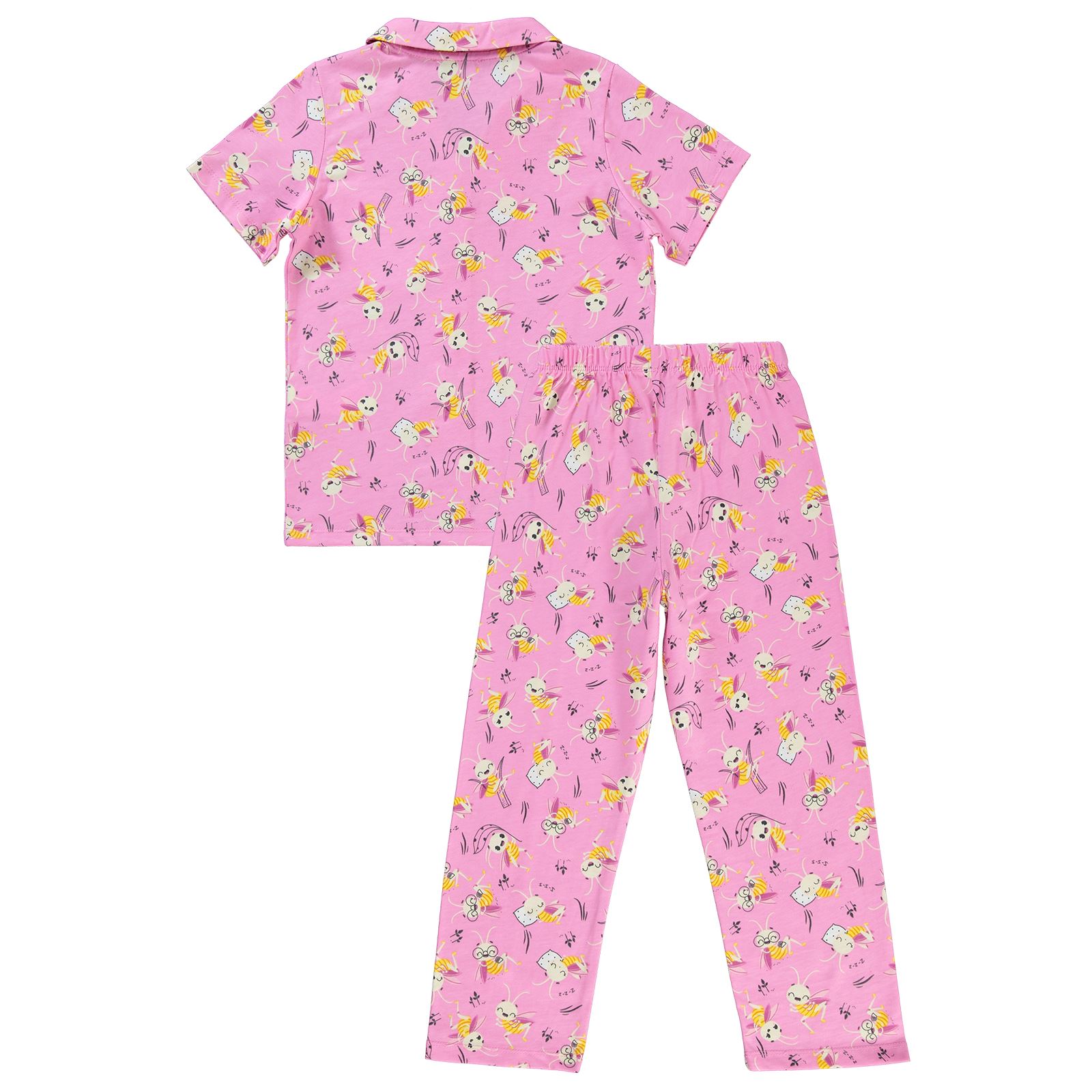 Civil Girls Kız Çocuk Pijama Takımı 10-13 Yaş Fondan Pembe