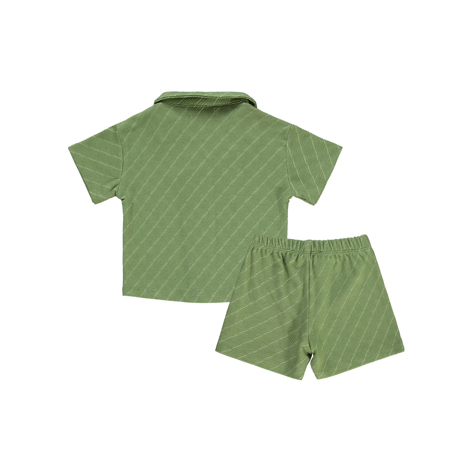 Civil Baby Erkek Bebek Şortlu Takım 6-18 Ay Yeşil